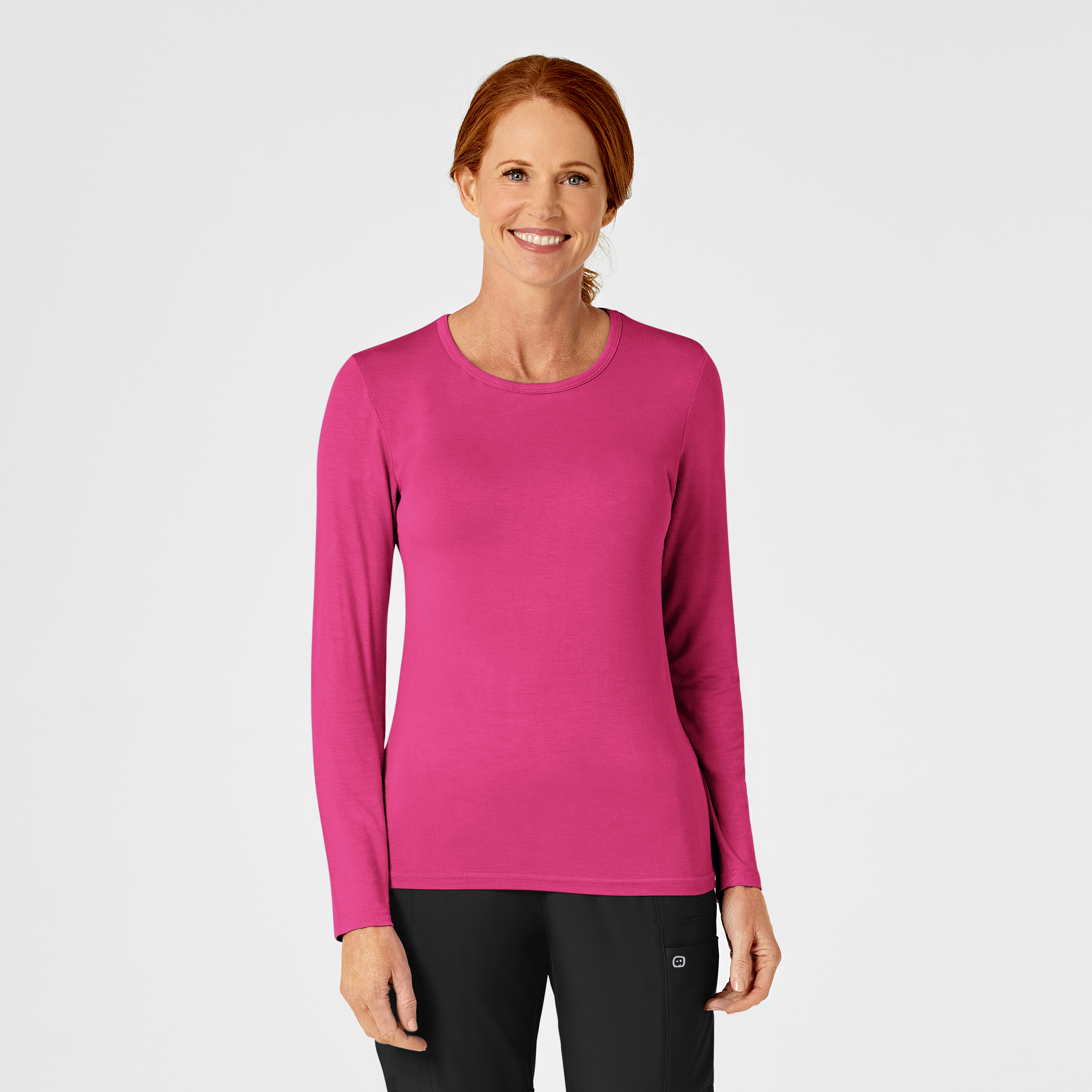 Women‘s Long Sleeve Silky Tee-Wonder Wink