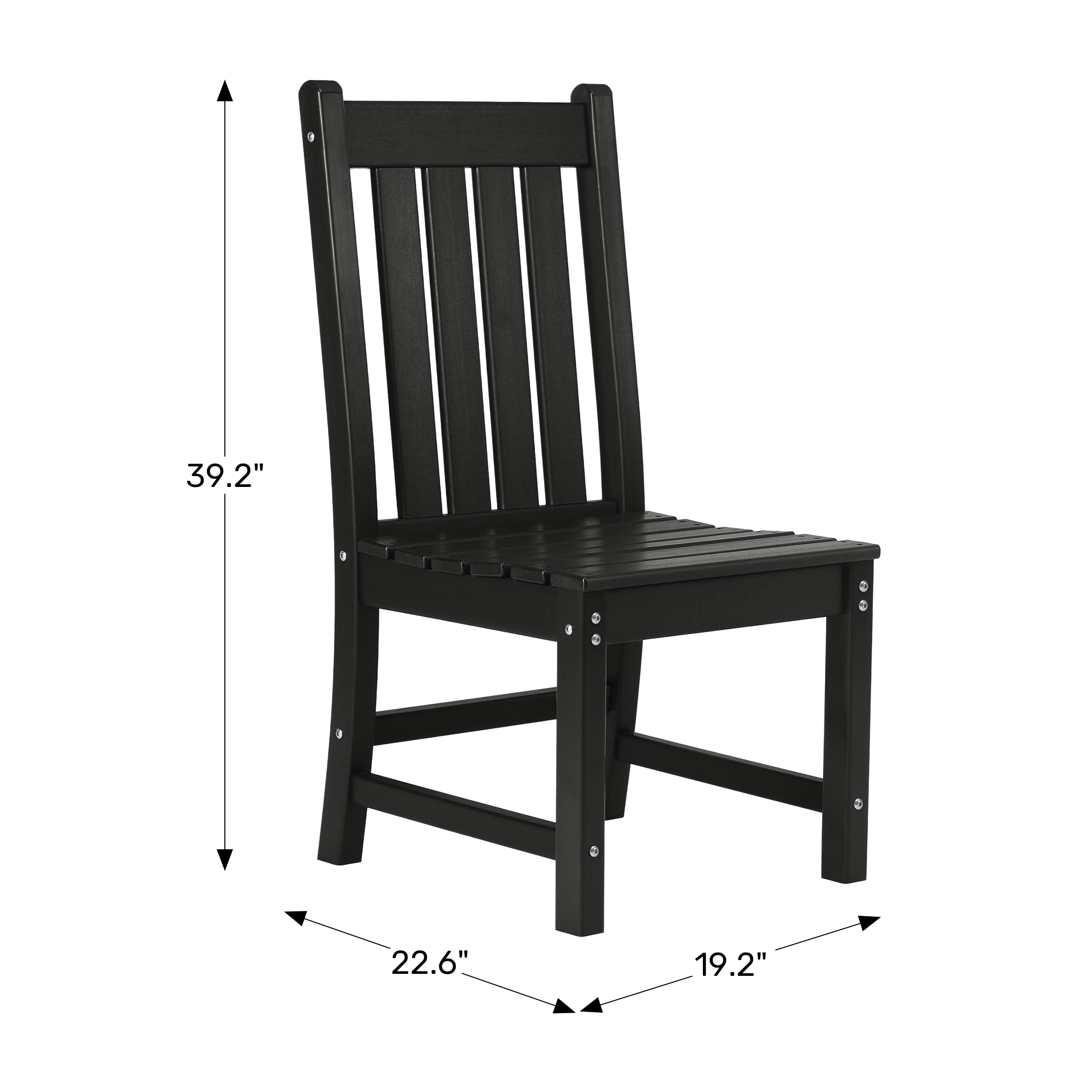 Outdoor Patio Dining ChairWWT Spec Image