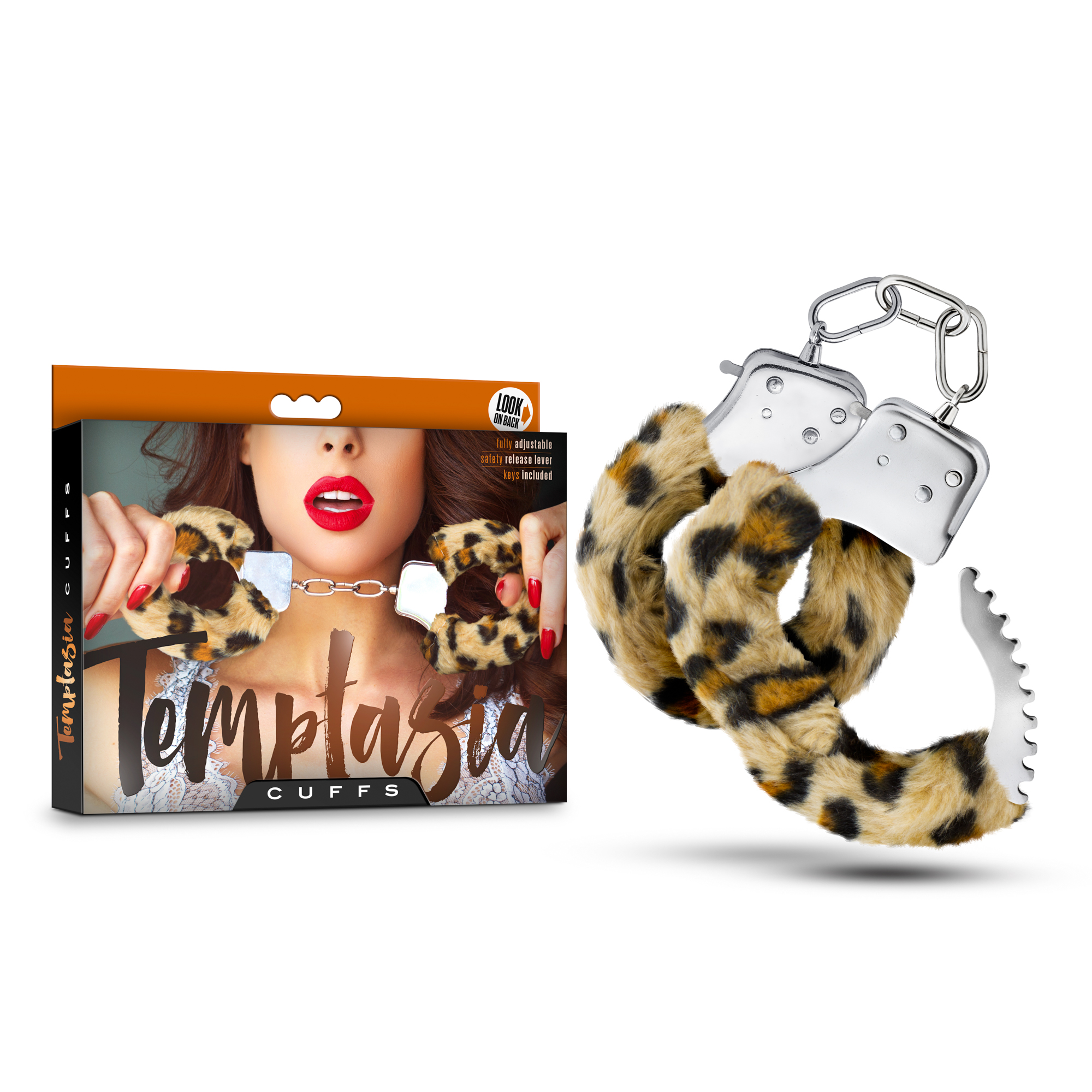 Blush Temptasia Cuffs - Leopard