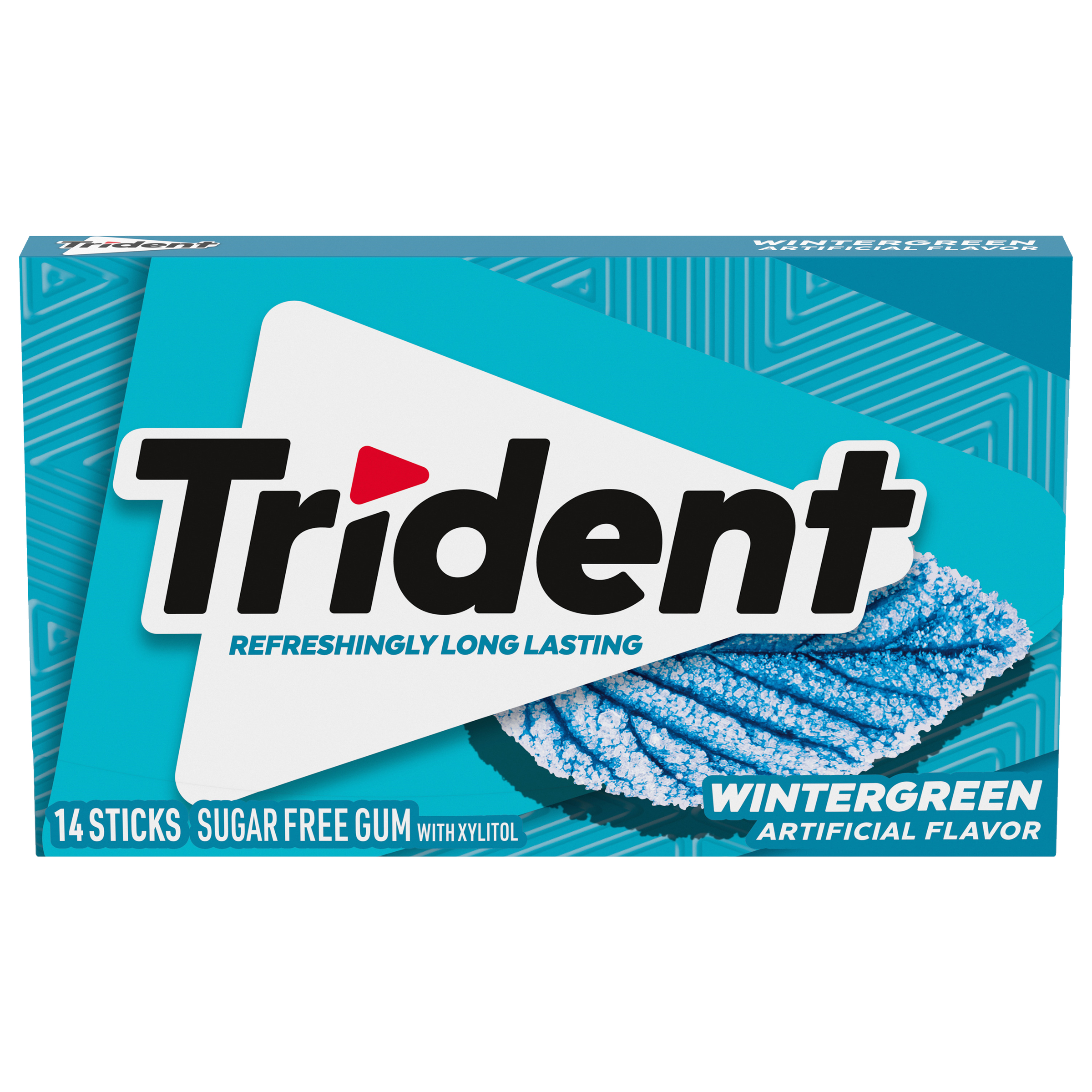 TRIDENT Wintergreen Sugar Free Gum 14PC 12x12