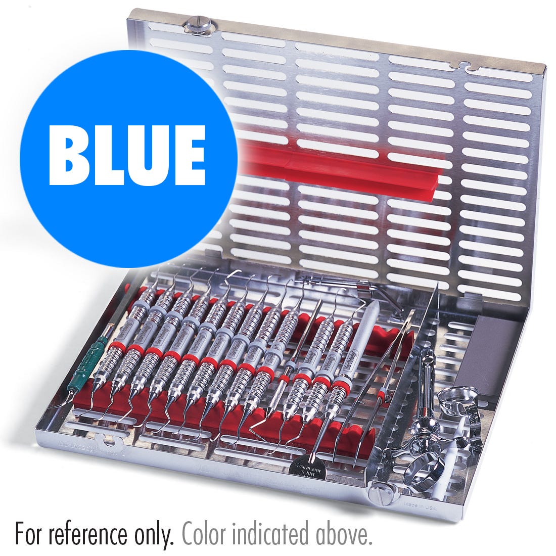 Signature Series® Instrument Cassette (Holds 16 Instruments) Blue