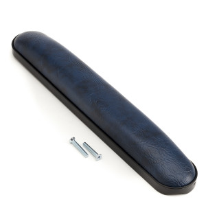 Straight Upholstered Armpad, Full Length, Midnight Blue with Black Base