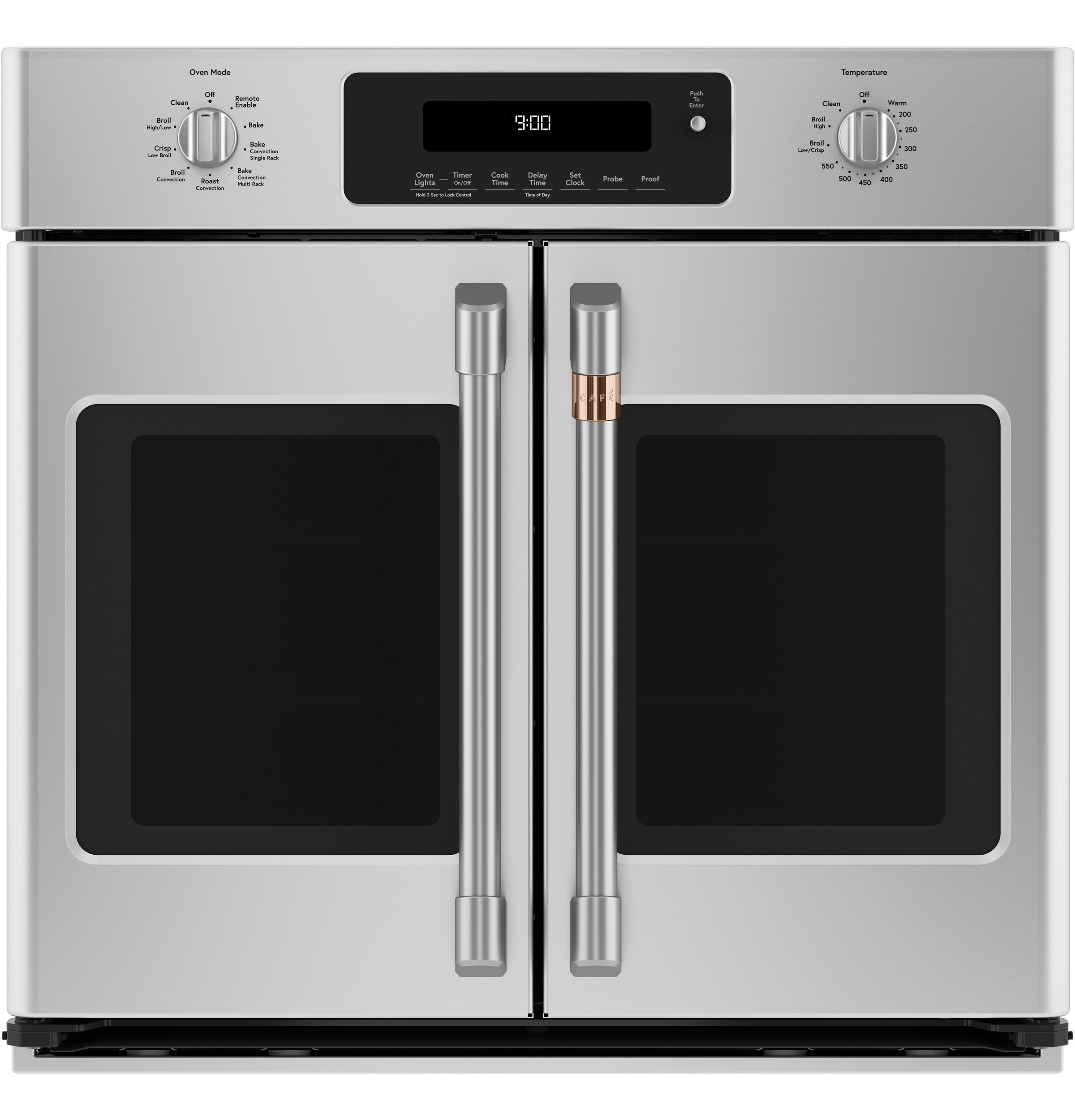 30" Width Hndl & Knob Kit for French-Dr Sgl Wall Ovens Brushed Stainless For use w/ Wall Ovens — Not Connectable view 5