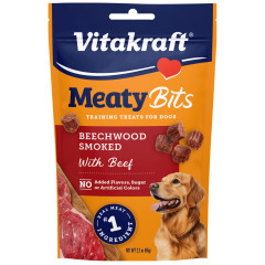 Image of Vitakraft MeatyBits Treat for Dogs, Beef 2.2 oz
