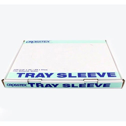 Tray Sleeves, Midwest/Weber, 11.5" x 16", Clear - 500/Box