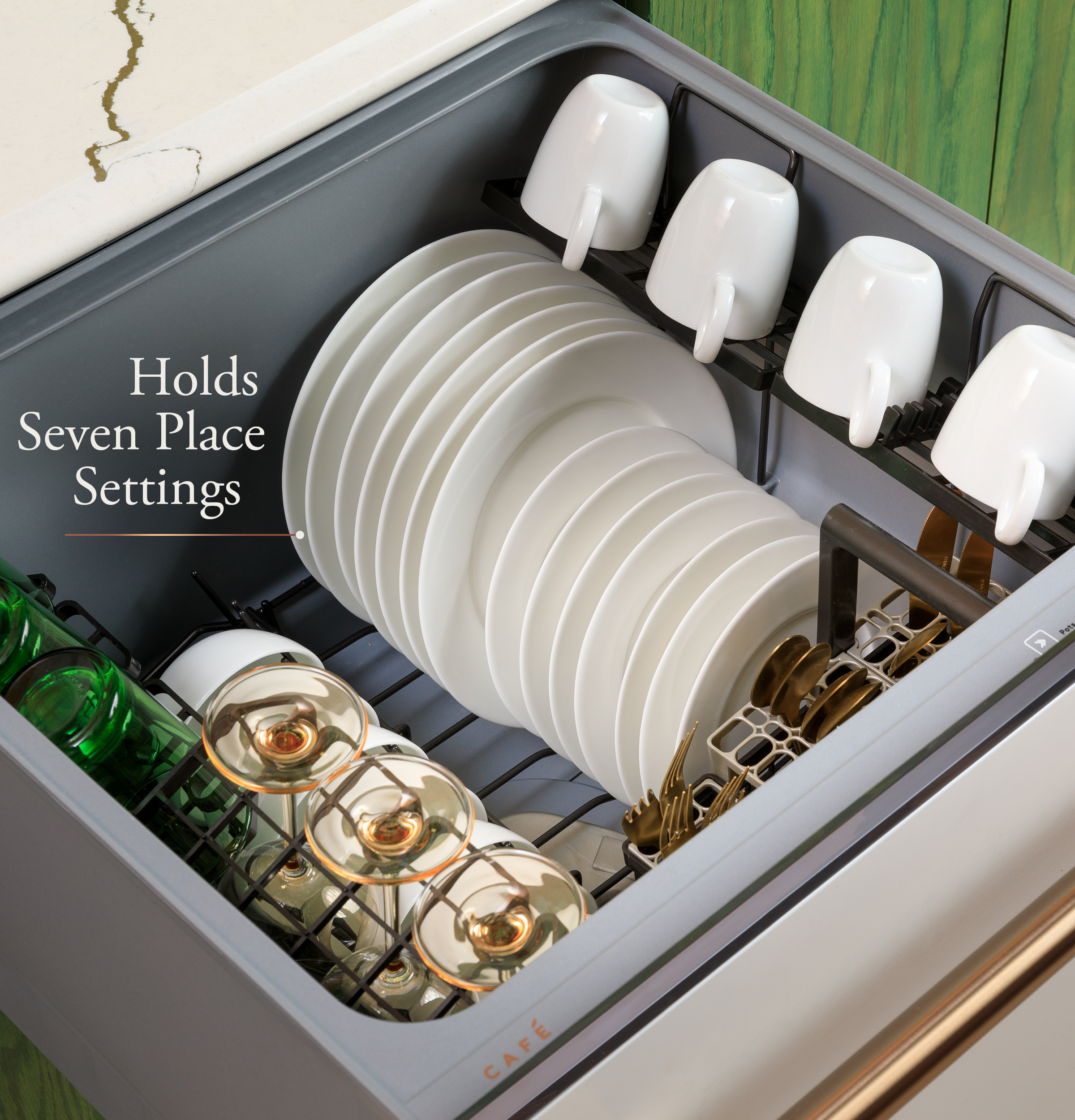 Café™ 24'' Matte Black Drawer Dishwasher view 5