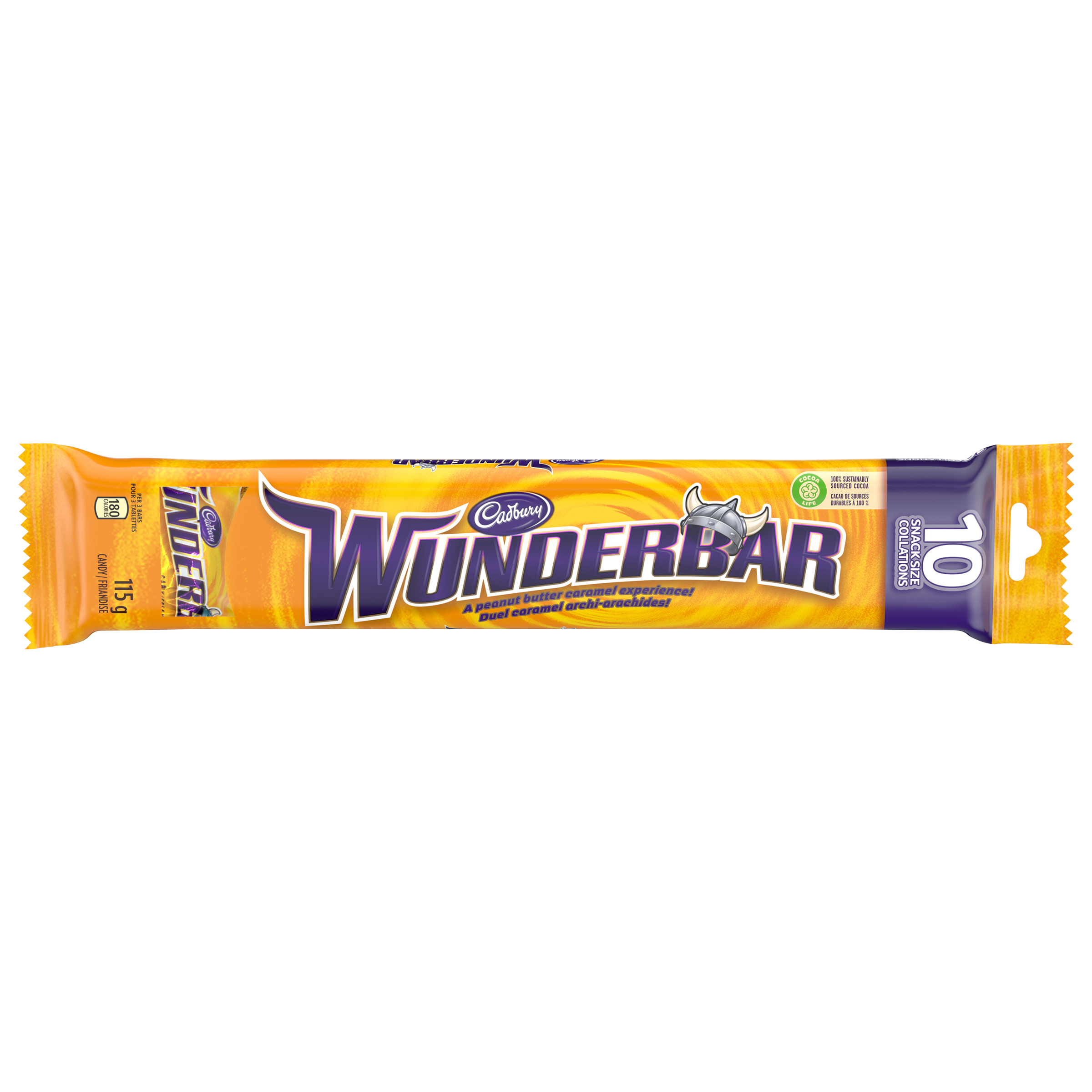 Wunderbar Peanut Butter Chocolate Bar-Minis 115 G