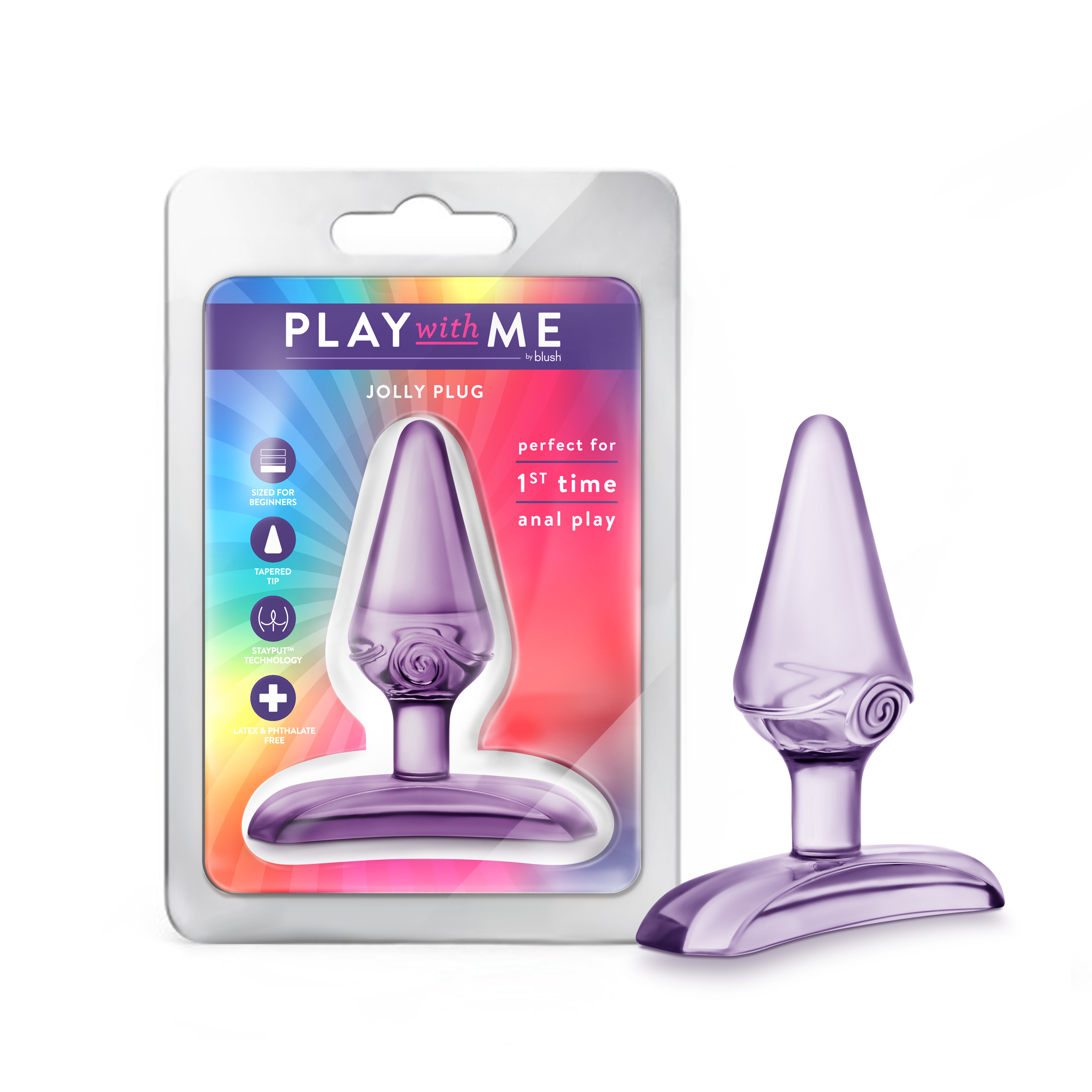 Blush Play With Me - Jolly Plug - Purple 2.75 Inch Anal Plug