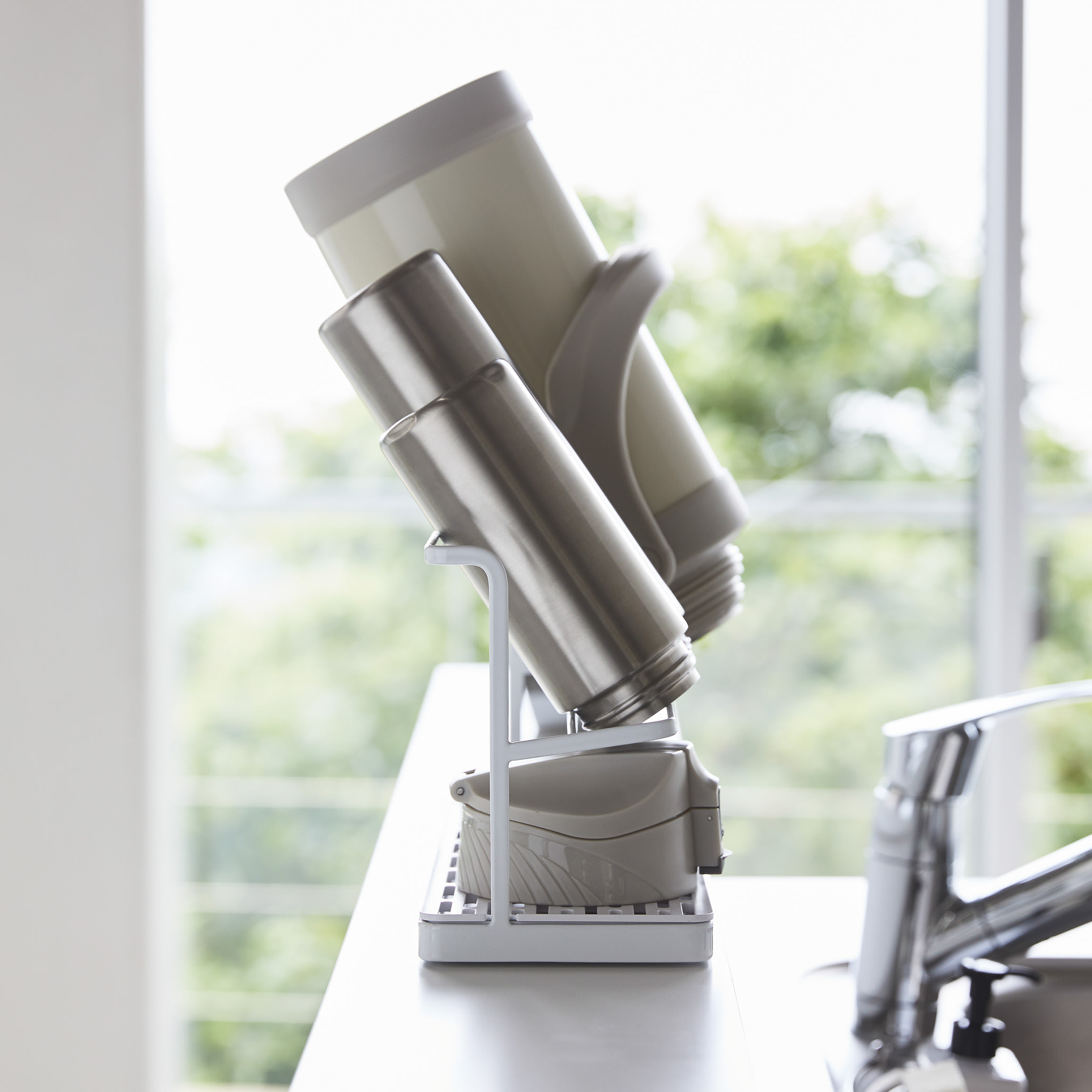 Wide Bottle Drying Stand : Slim Profile