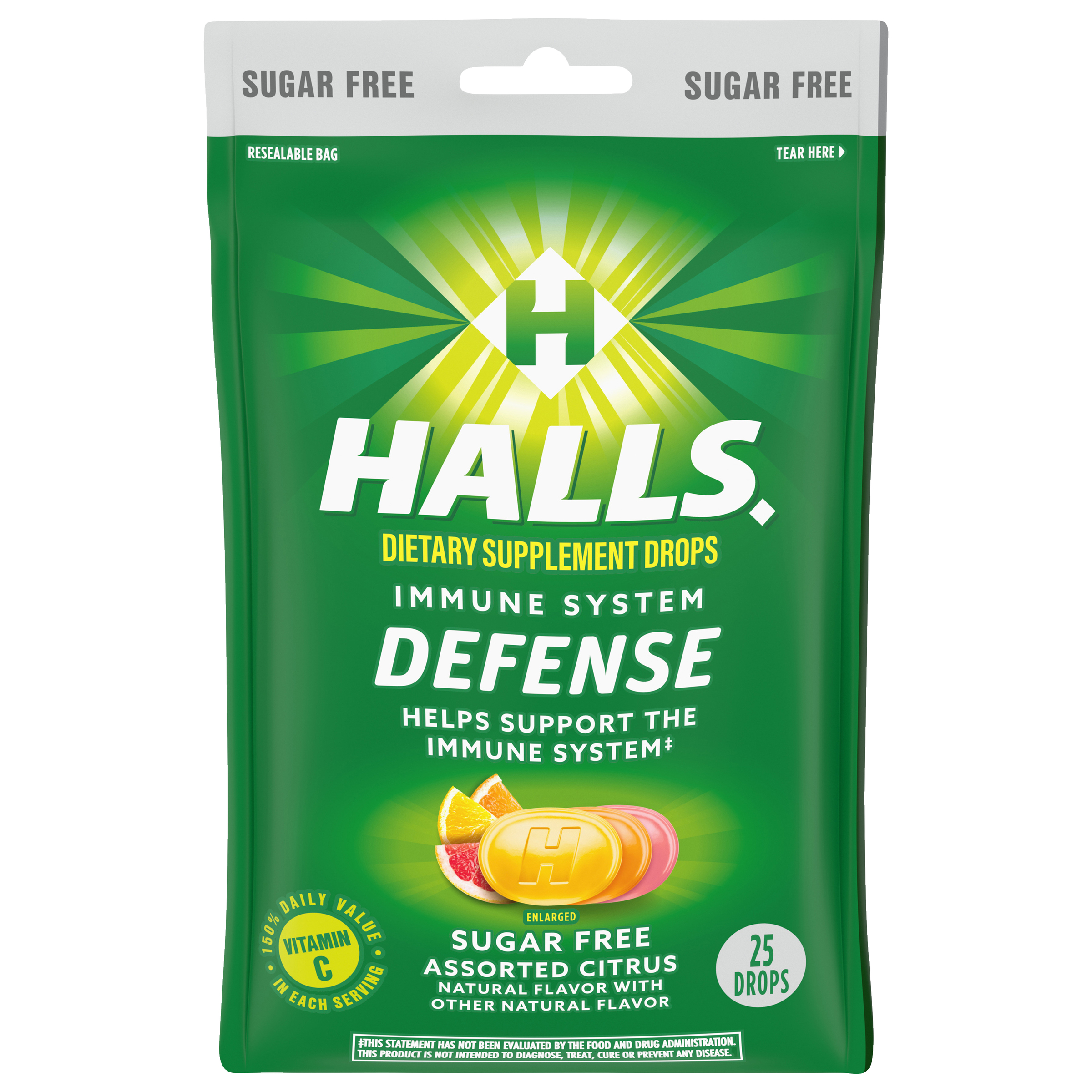 HALLS Defense Assorted Citrus Stick 9PCS 24x20
