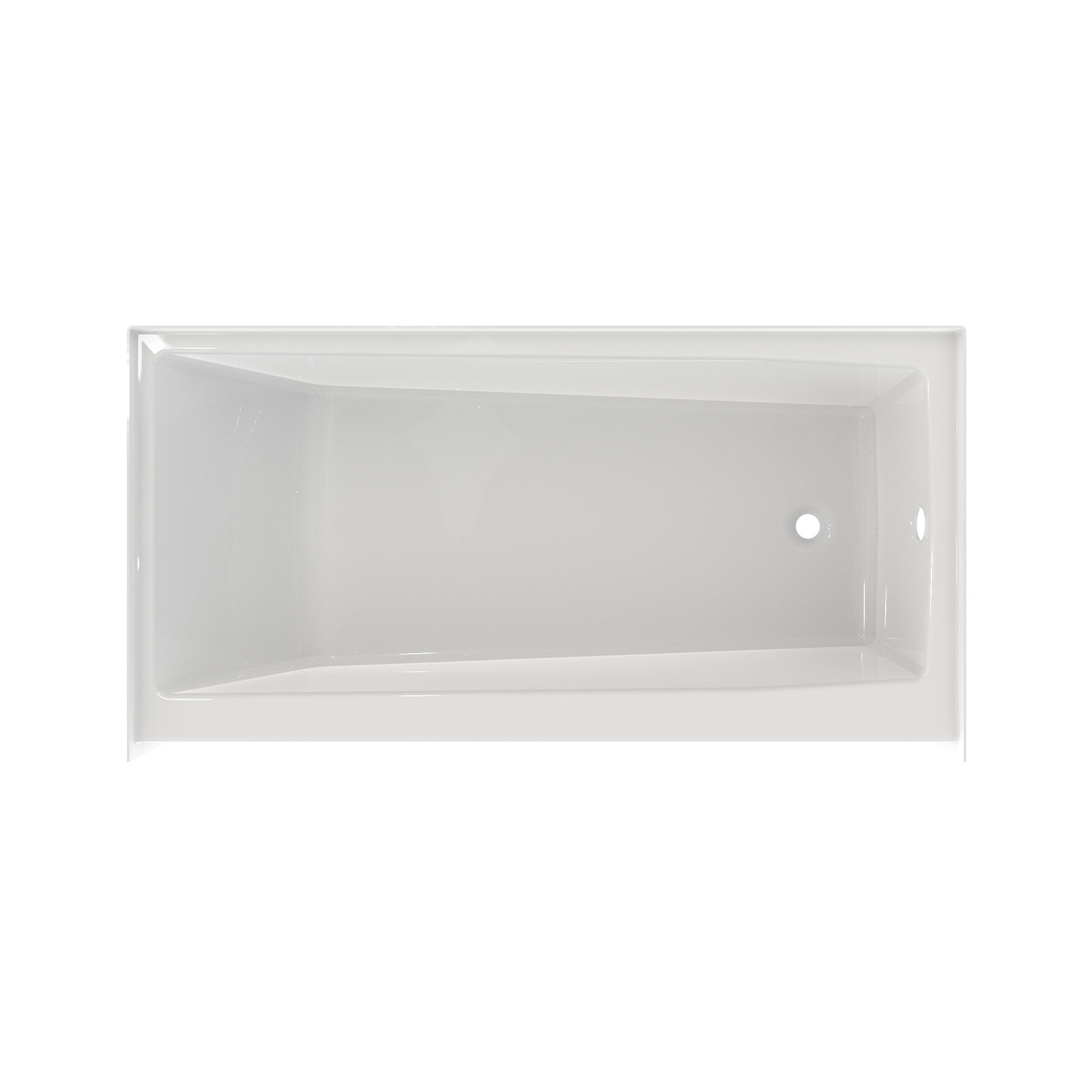 6030 SMIN 60 x 30 AcrylX Alcove Right-Hand Drain Bathtub in White view 3