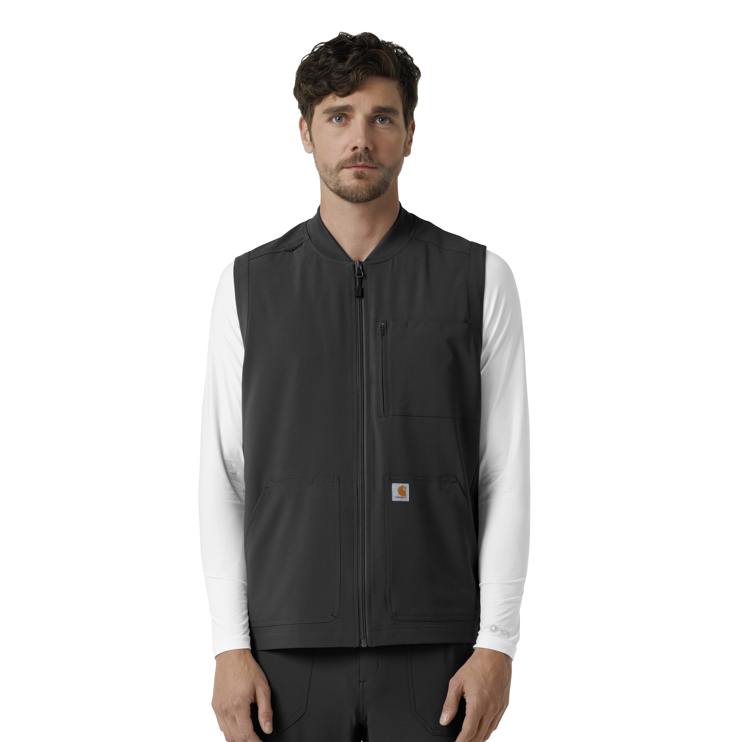 Force Cross&#45;Flex Men&#39;s Lightweight Scrub Vest-Carhartt