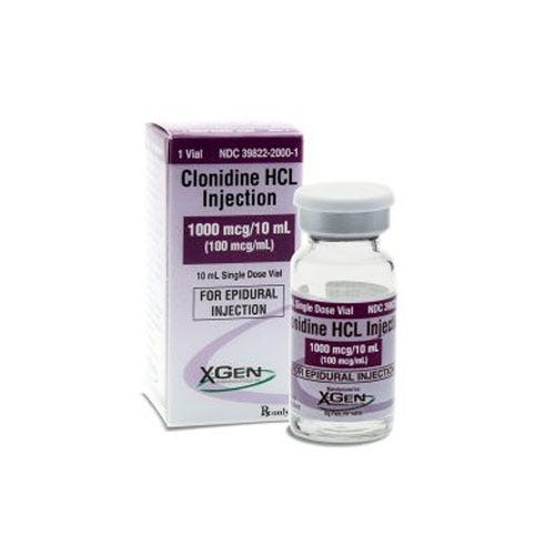 Clonidine HCL Injection 1000 mcg/10ml, 10 ml Single Dose Vial