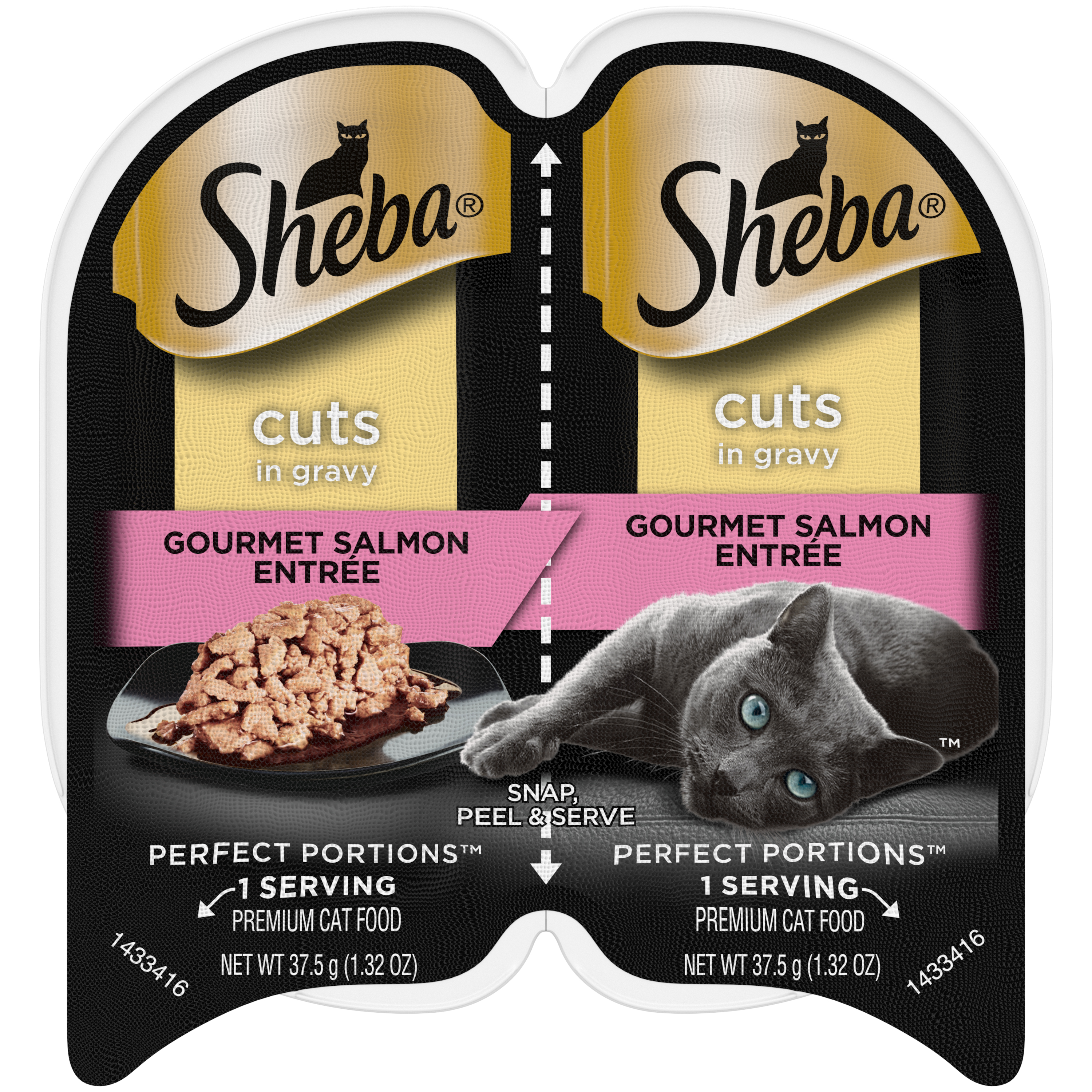 24/2.65 oz. Sheba Perfect Portions Salmon Cuts - Food