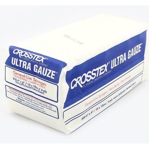 Ultra Gauze® Non-Woven Sponges, 4" x 4", 4 Ply, Non-Sterile, - 2000/Case