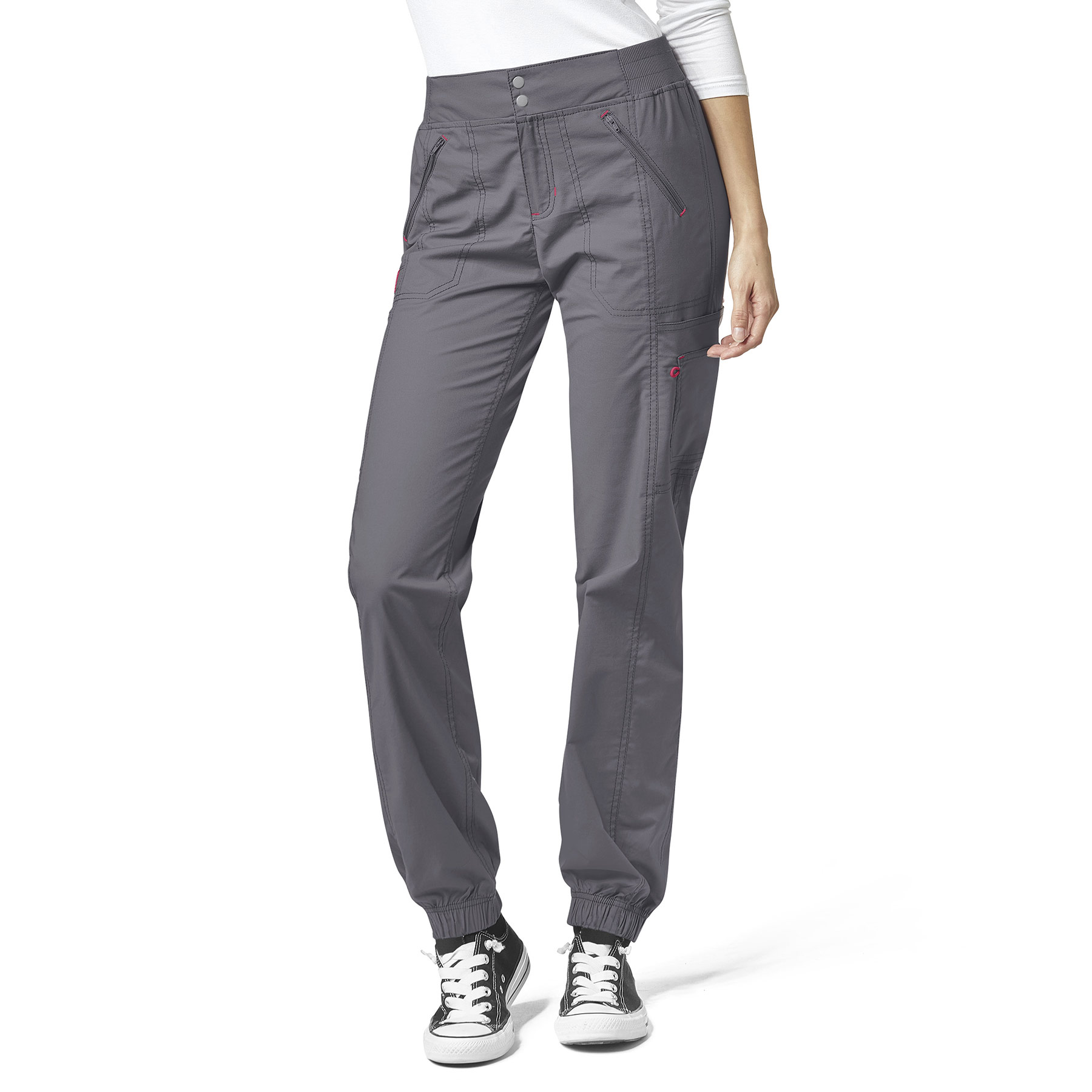 WonderFLEX Love-Women&#8216;s Utility Cargo Zip Jogger Scrub Pant-Wonder Wink