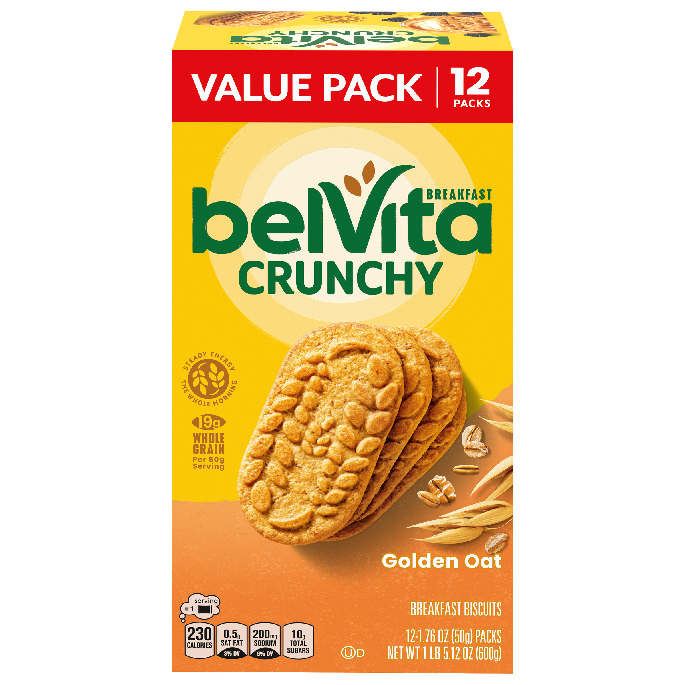 BELVITA Crunchy Golden Oat Breakfast Biscuits 21.12 OZ-thumbnail-0