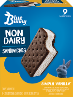 Non Dairy Vanilla Frozen Dessert Sandwiches, 9pk