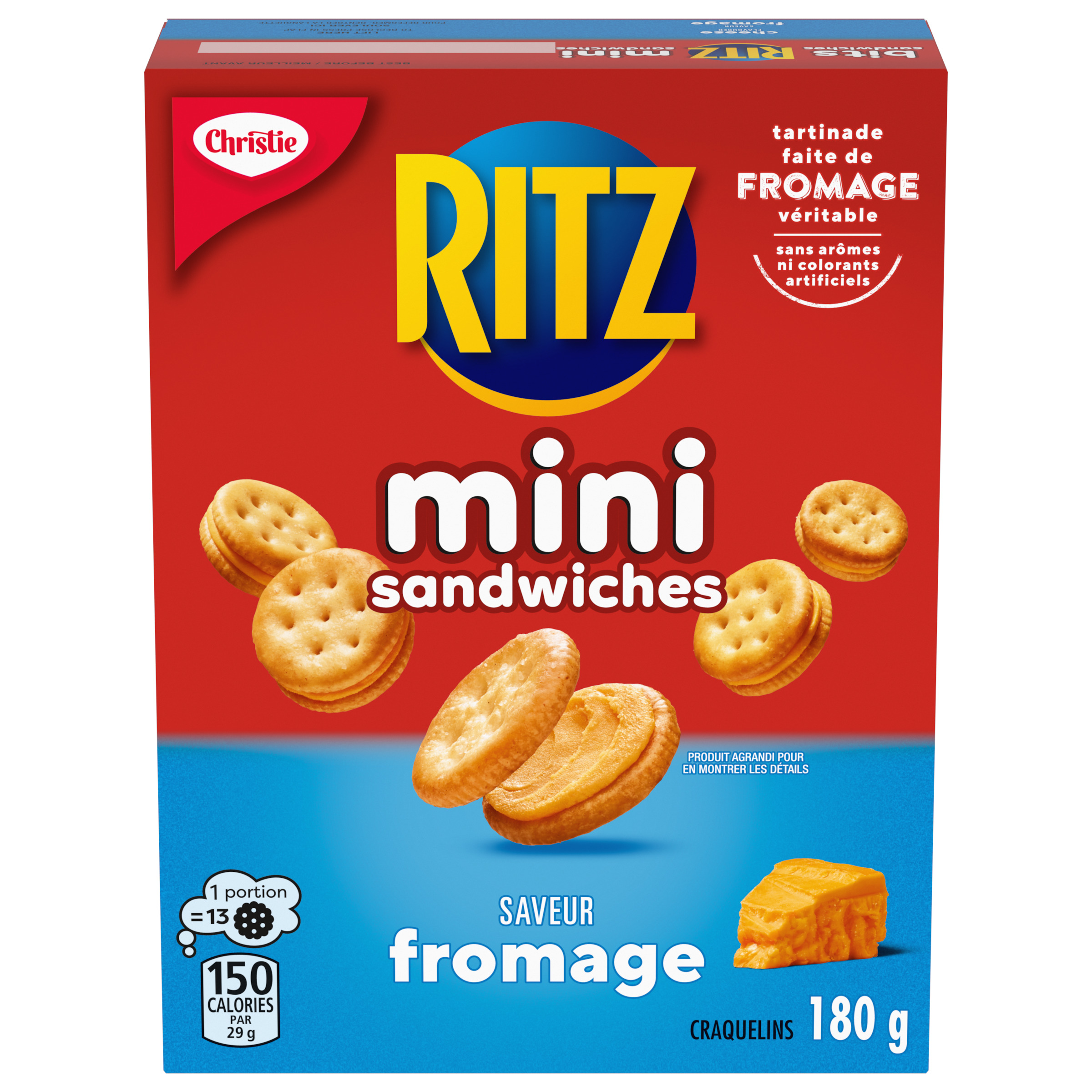 MINI RITZ Sandwiches à saveur de fromage, 180 g