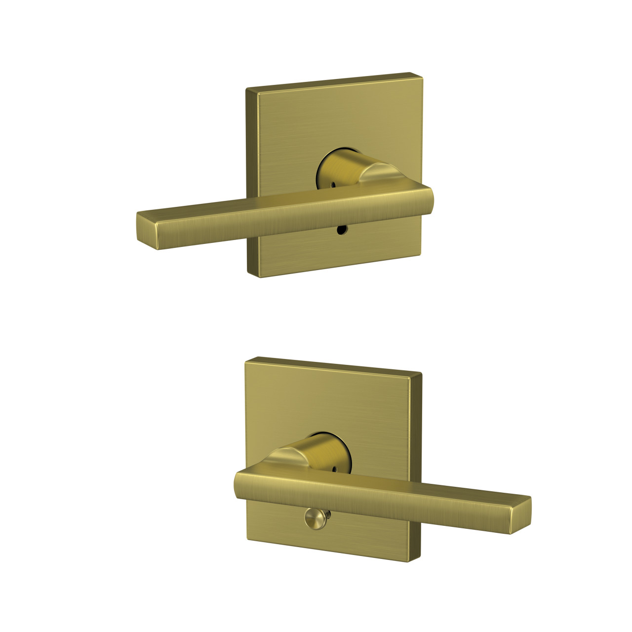 Custom Latitude Lever Combined Interior Hall-Closet and Bed-Bath Lock
