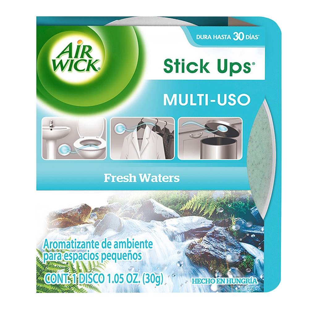 AIR WICK® STICK UPS® AROMATIZANTE DE AMBIENTE FRESH WATERS, 30 g