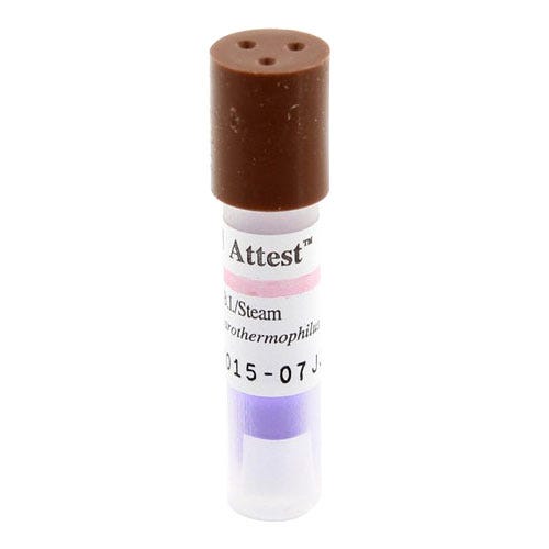 Attest™ Biological Indicators, Brown Cap, 48 Hour Results - 100/Box