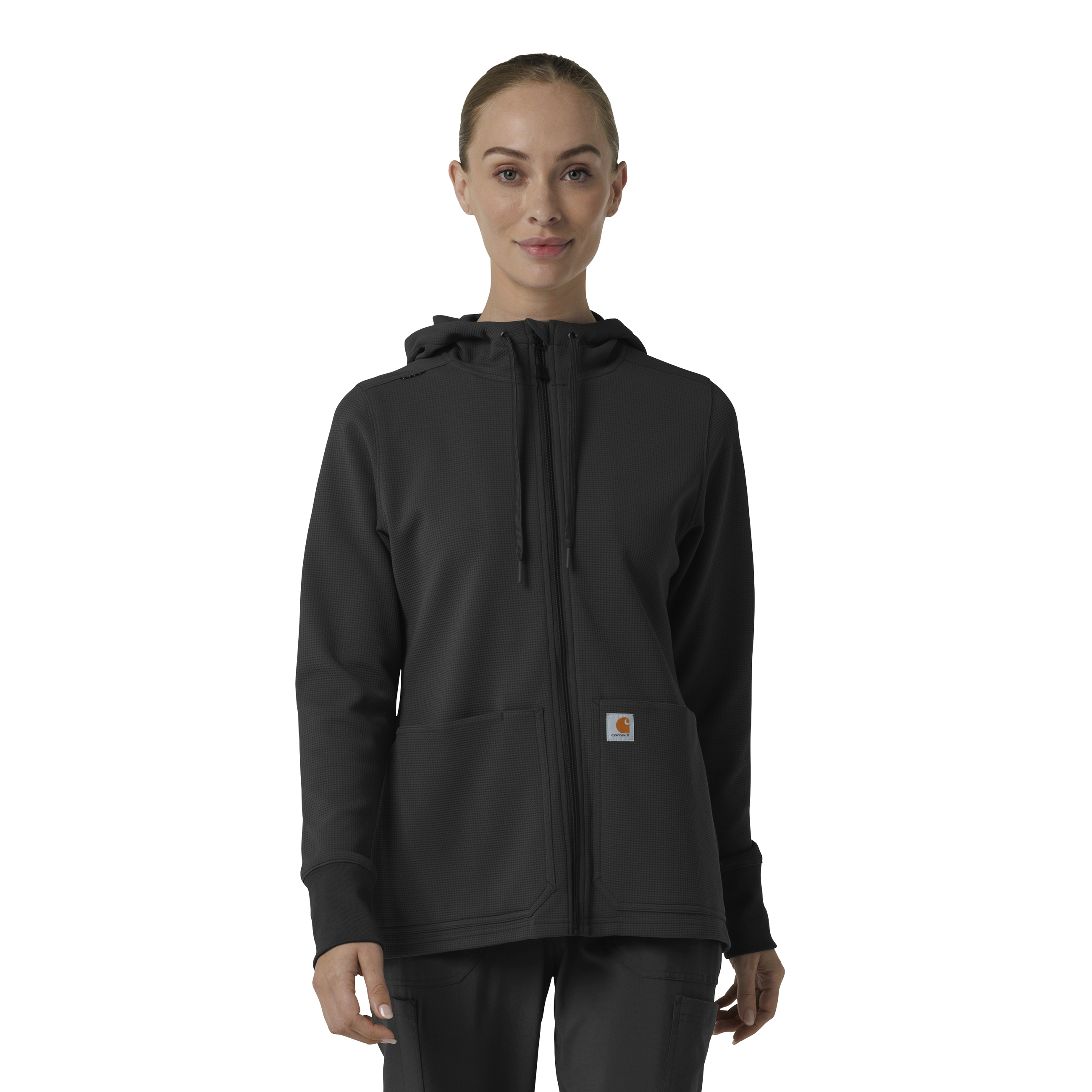 Women&#39;s Full Zip Waffle Hoodie-Carhartt