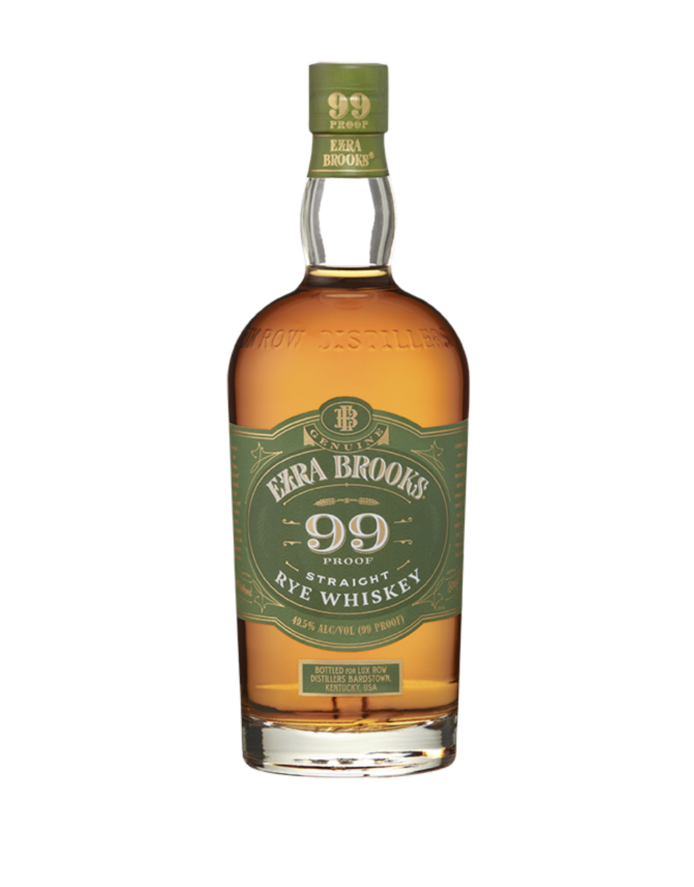 EZRA BROOKS 99 STRAIGHT RYE WHISKEY