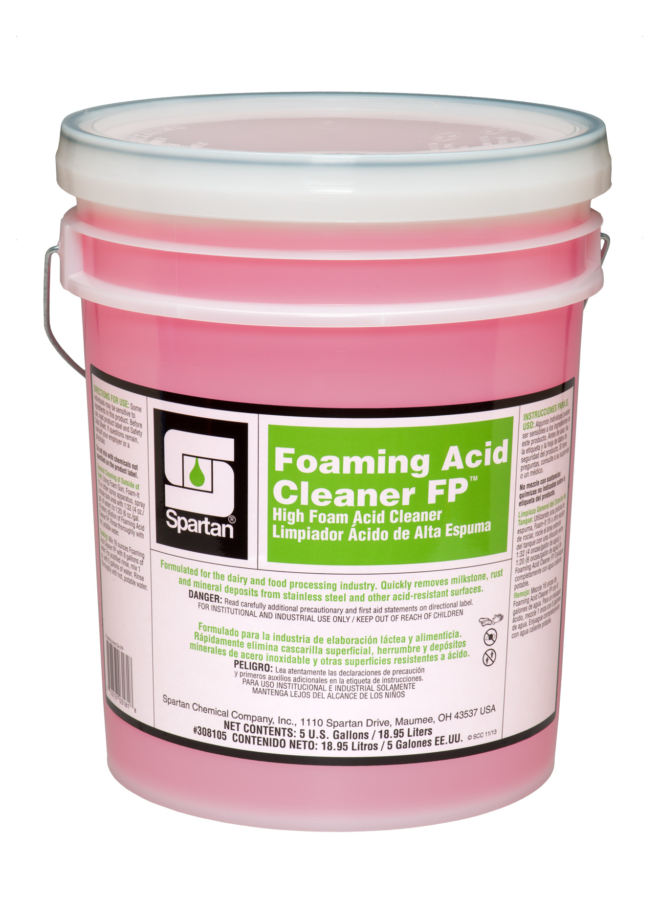 Spartan Chemical Company Foaming Acid Cleaner FP, 5 GAL PAIL