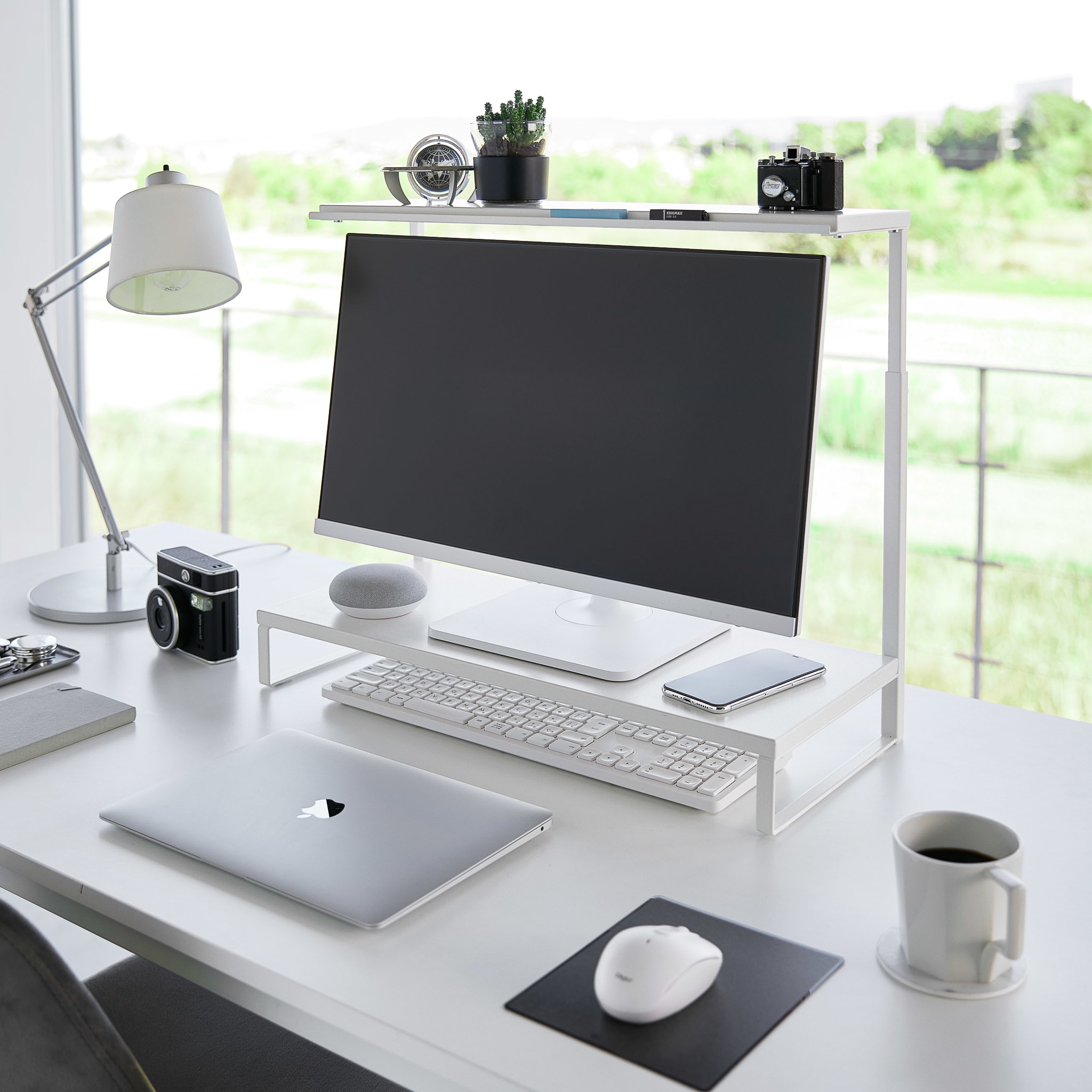 2-Tiered Monitor Stand : Additional Desk Space