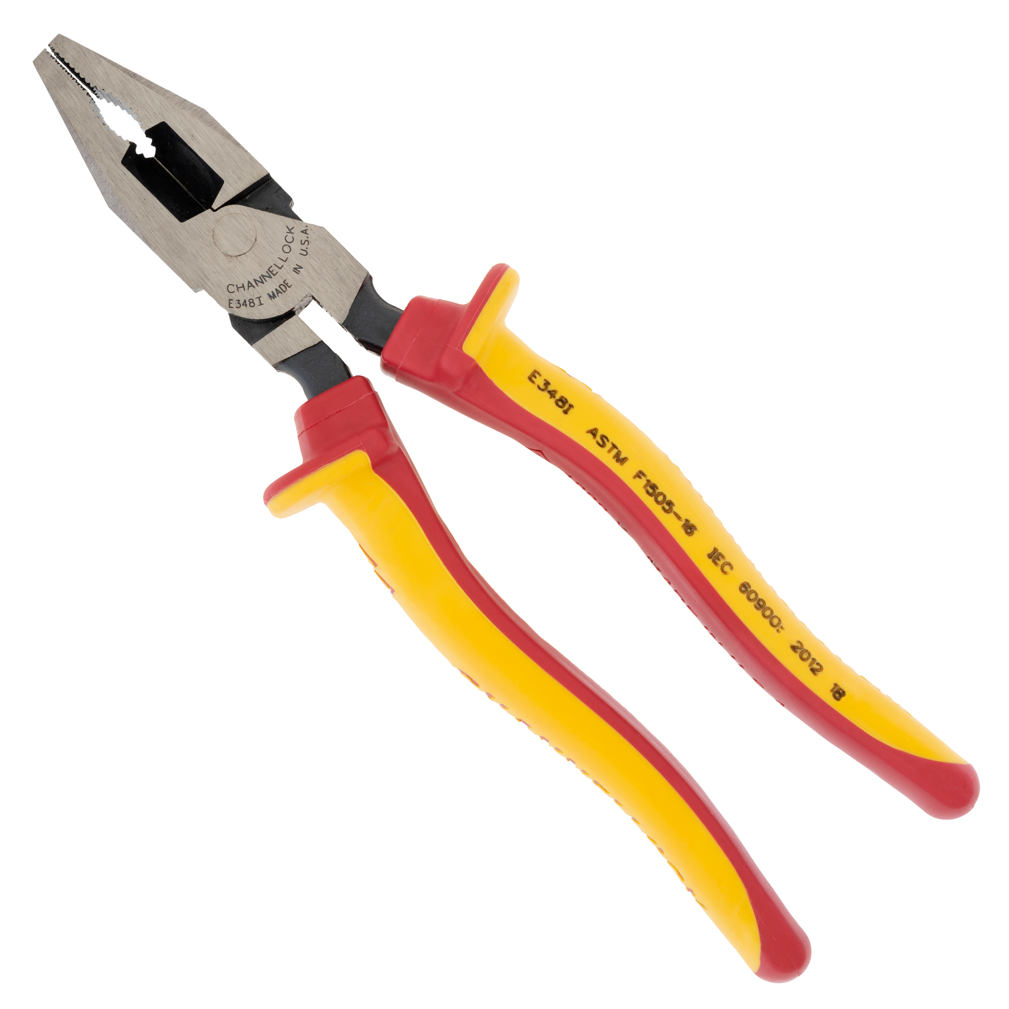 348I 8-inch XLT™ Combination Linemen's Pliers w/ 1000V Insulated Grip