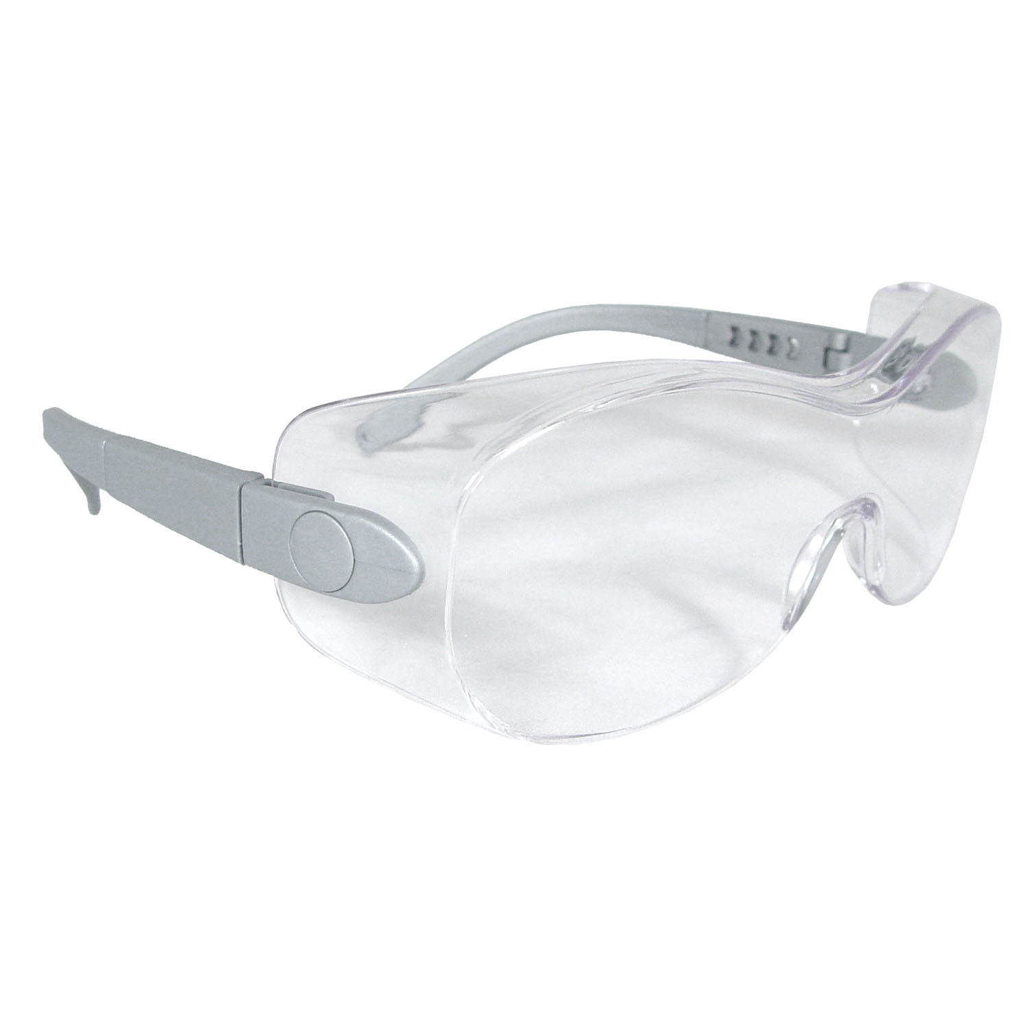 Sheath OTG Safety Eyewear - Silver Frame - Clear Lens
