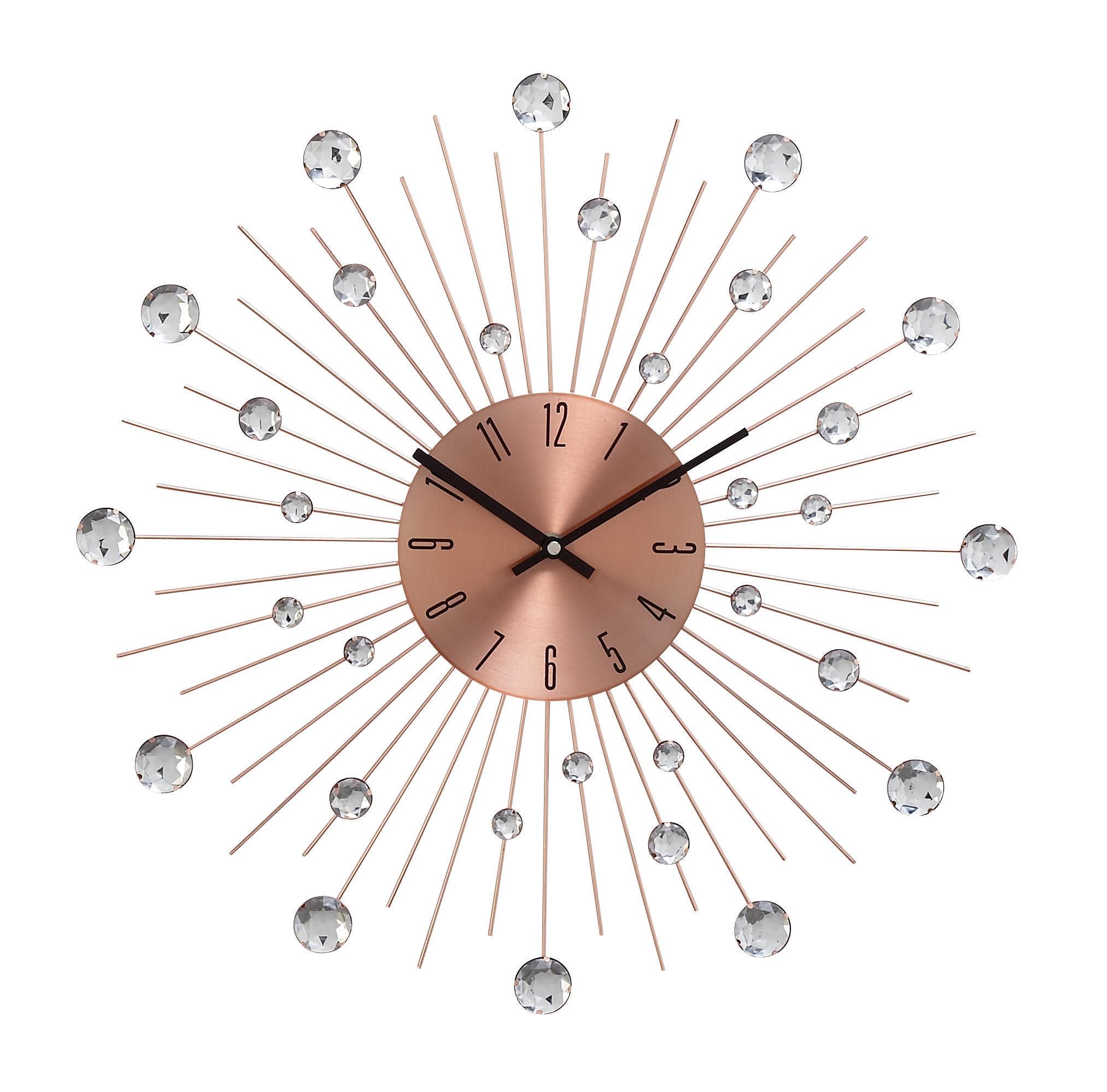 Copper Metal  Wall Clock, 20" x 1" x 20"
