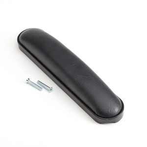 Straight Upholstered Armpad, Desk Length, Invacare Dark Blue with Black Base