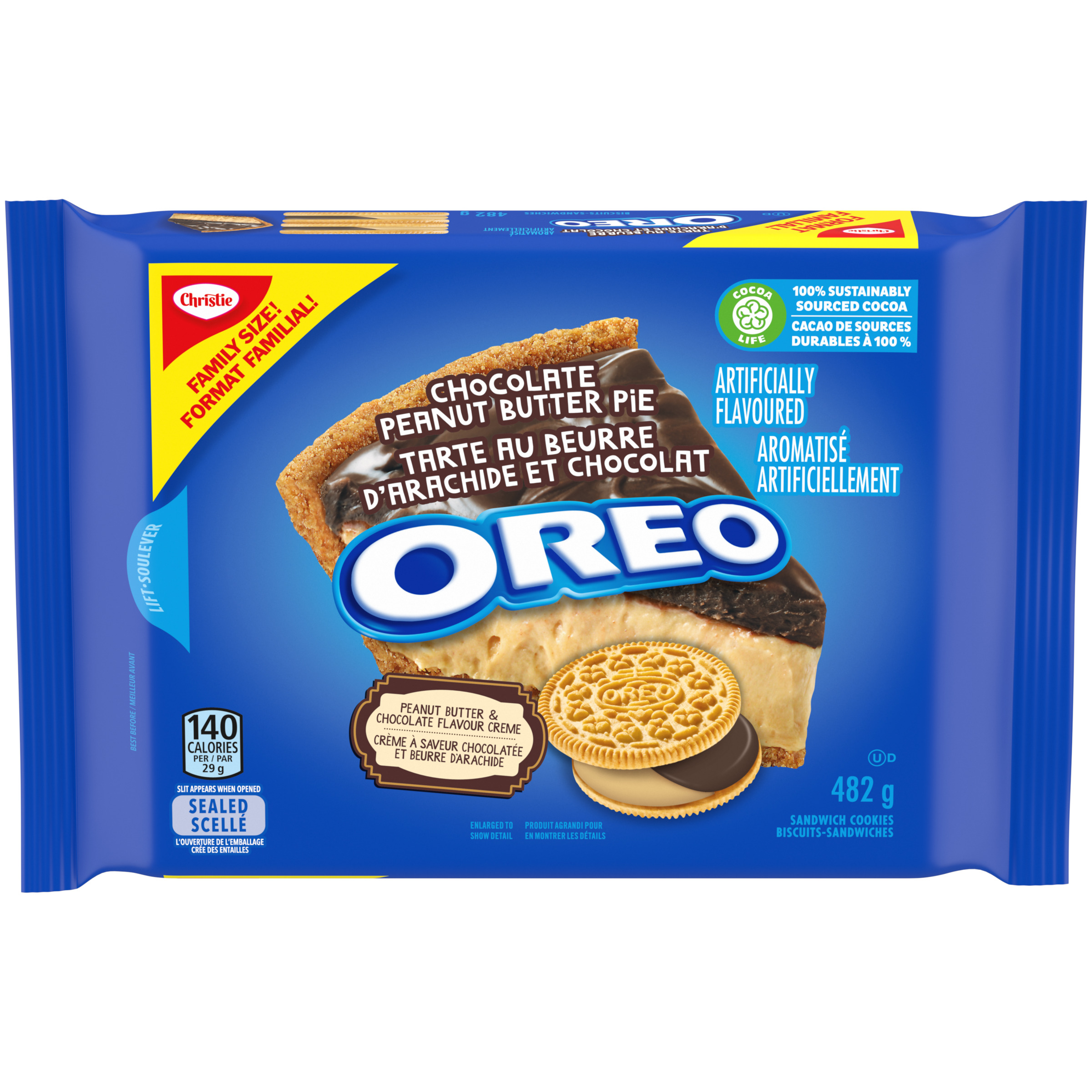 Oreo Chocolate Peanut Butter Pie Cookies 482 G-0