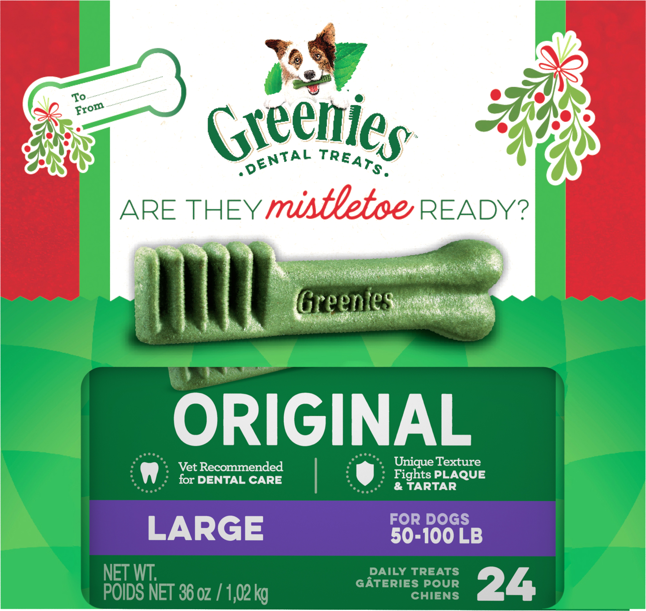 36 oz. Greenies Large Value Tub Treat Pack (24 Count) - Treats