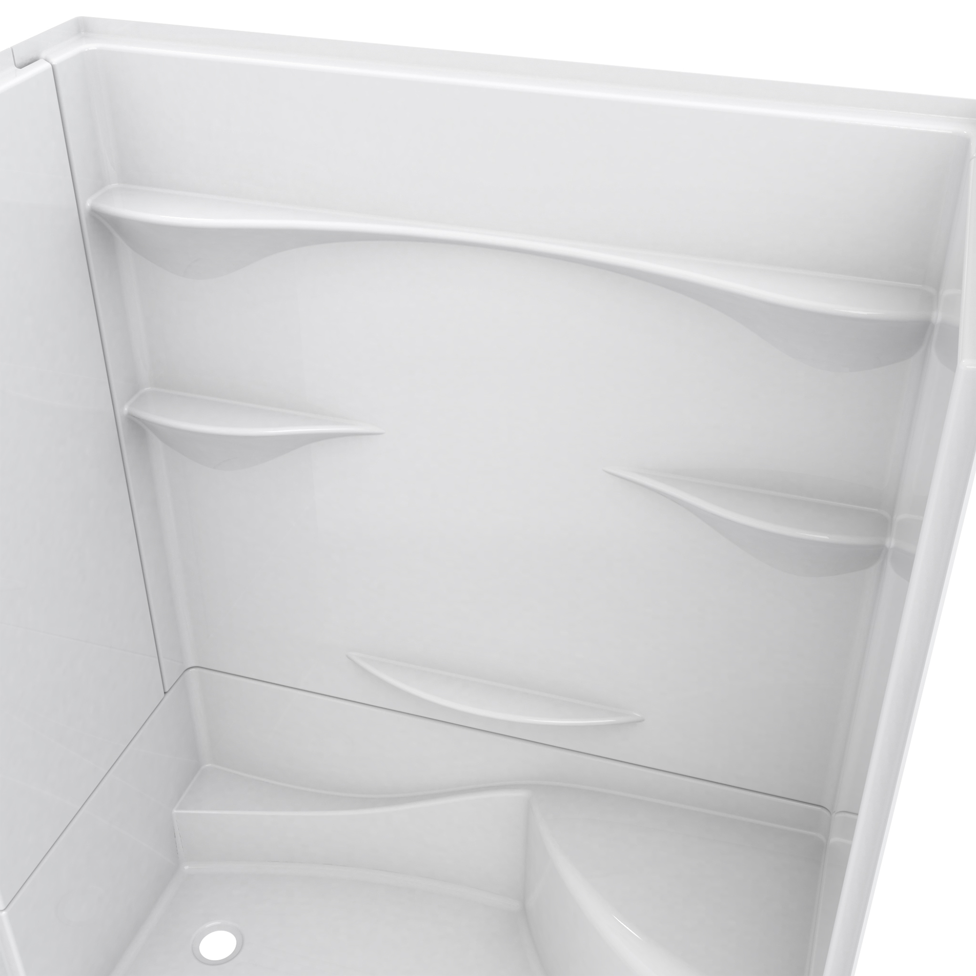 Acrylx Alcove Four Piece Shower In view 3
