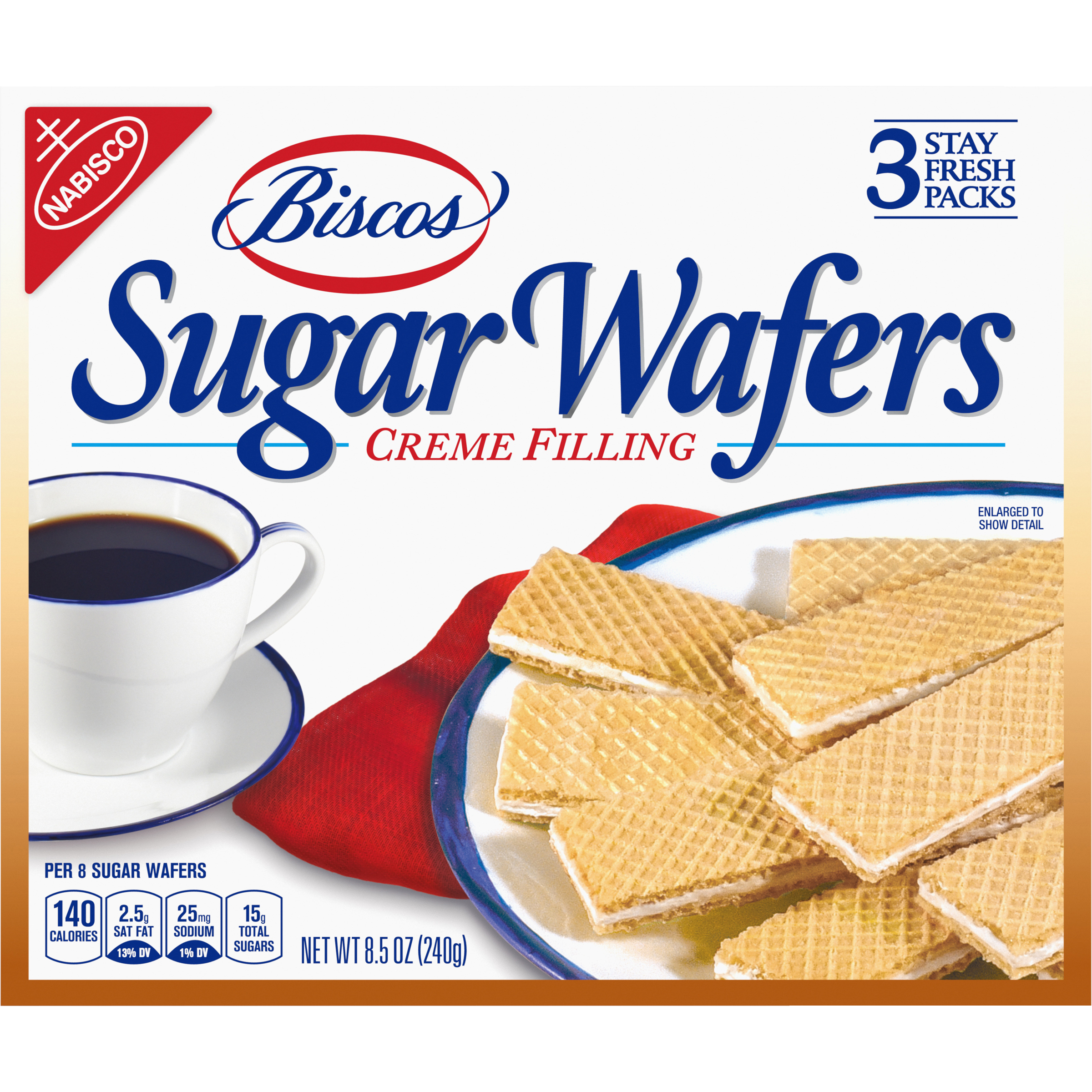 Biscos Creme Filled Sugar Wafers, 8.5 oz-1