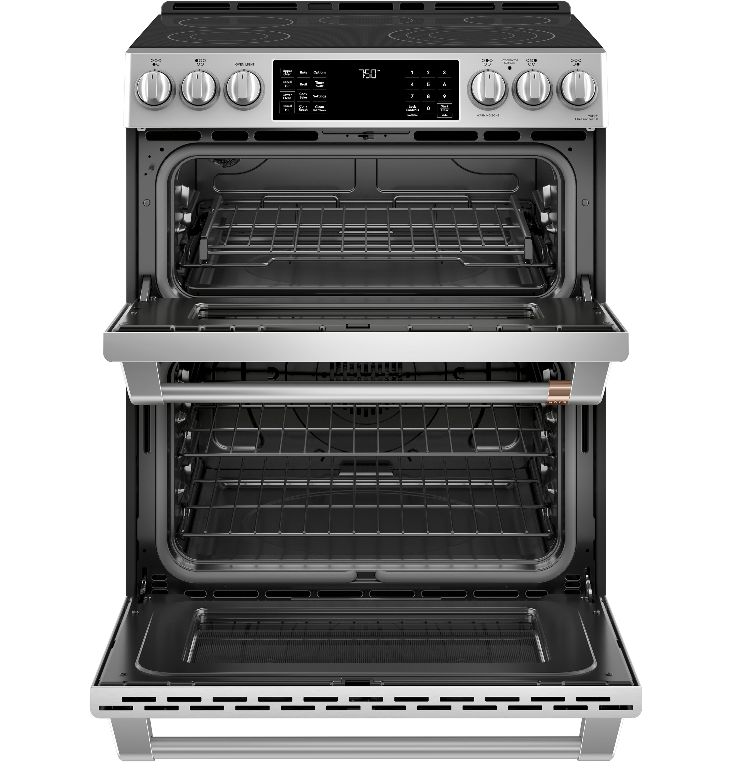30" S/I — Radiant RG — 5 Element — Slf Cln w/ Stm Cln Opt — Dbl Oven — True European Conv w/ Precise Air — Slf Cln Roller Rck — ADA Compliant — Connectable via built-in WiFi view 2