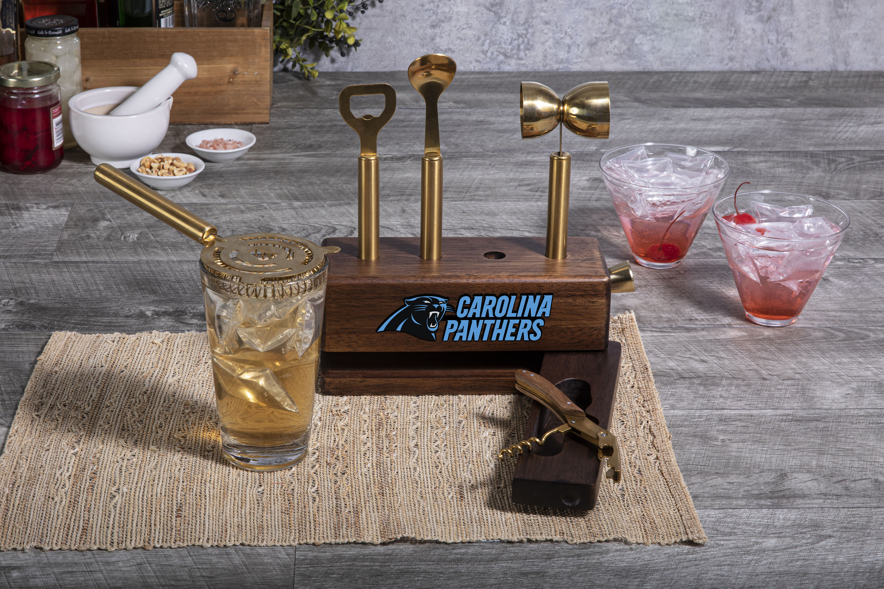 Carolina Panthers - Sidecar 5-Piece Bar Tool Set