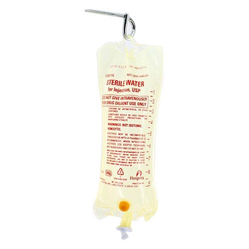 Water Sterile 1000ml Bag, Injectable- 12/Case
