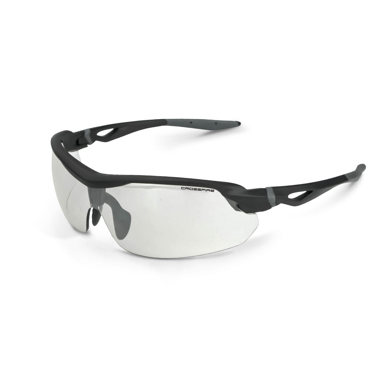 Cirrus Premium Safety Eyewear - Matte Black Frame - Indoor/Outdoor Lens