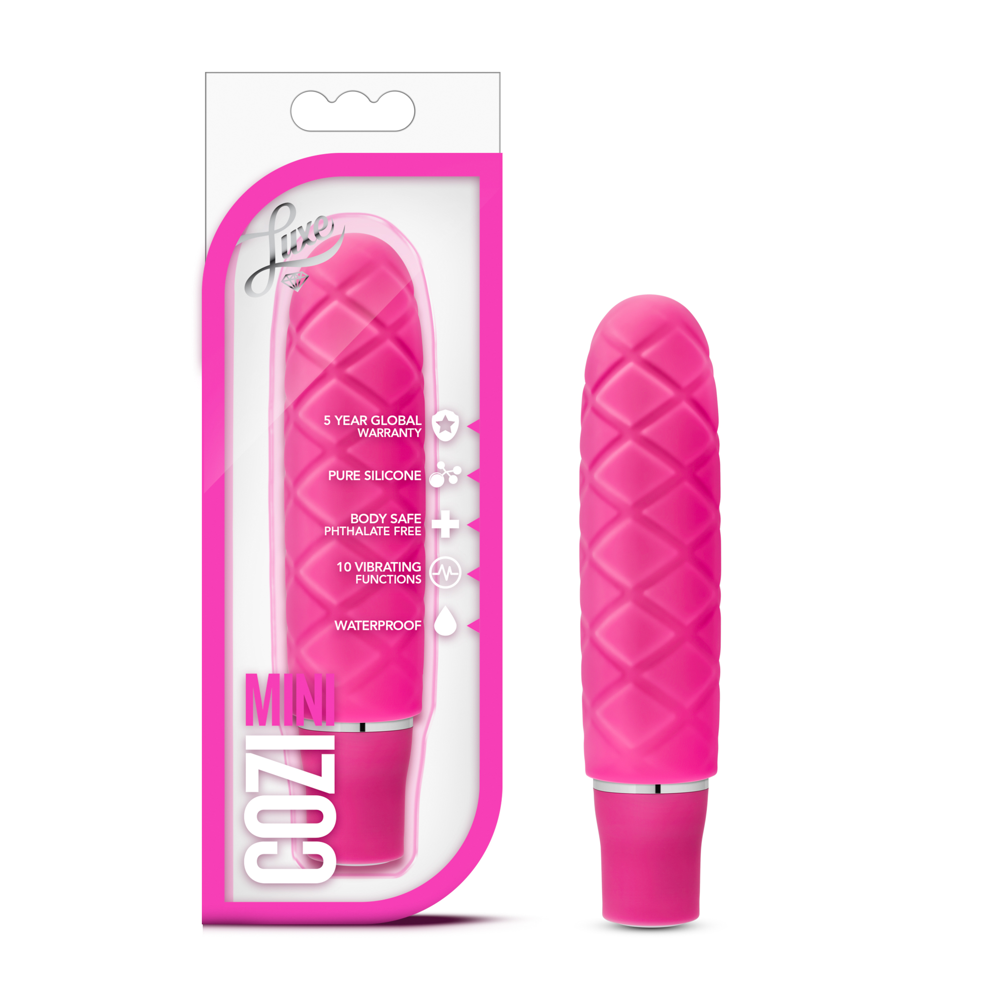 Blush Luxe Cozi Fuchsia 4.75-Inch Vibrating Mini Vibrator