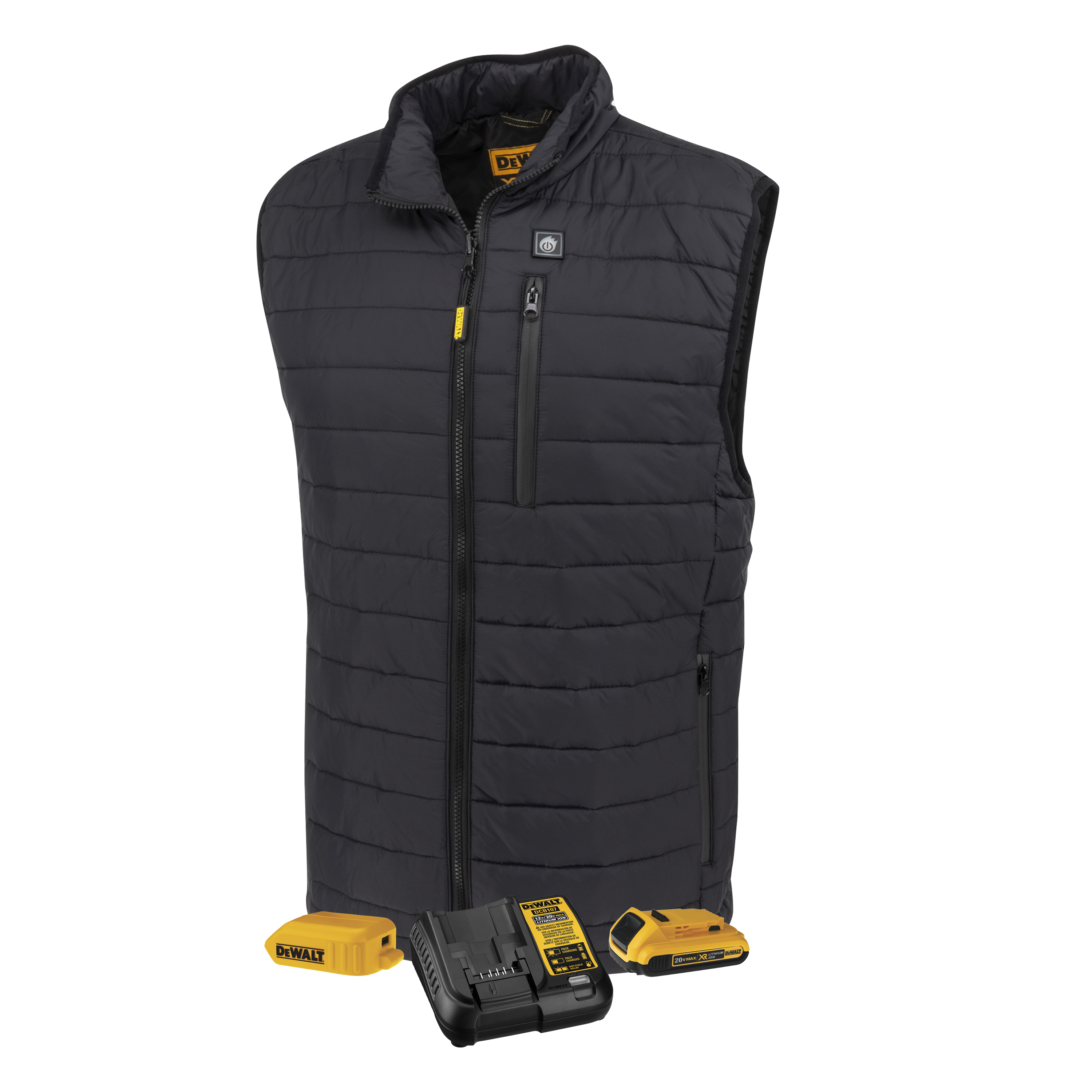 DEWALT DCHV095BD1 Men&#8216;s Lightweight Heated Puffer Vest-Radians