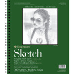 Strathmore 400 Series Sketch Pad Recycled Side Wire Binding 100 Sheet 11x14  inch 1 Count