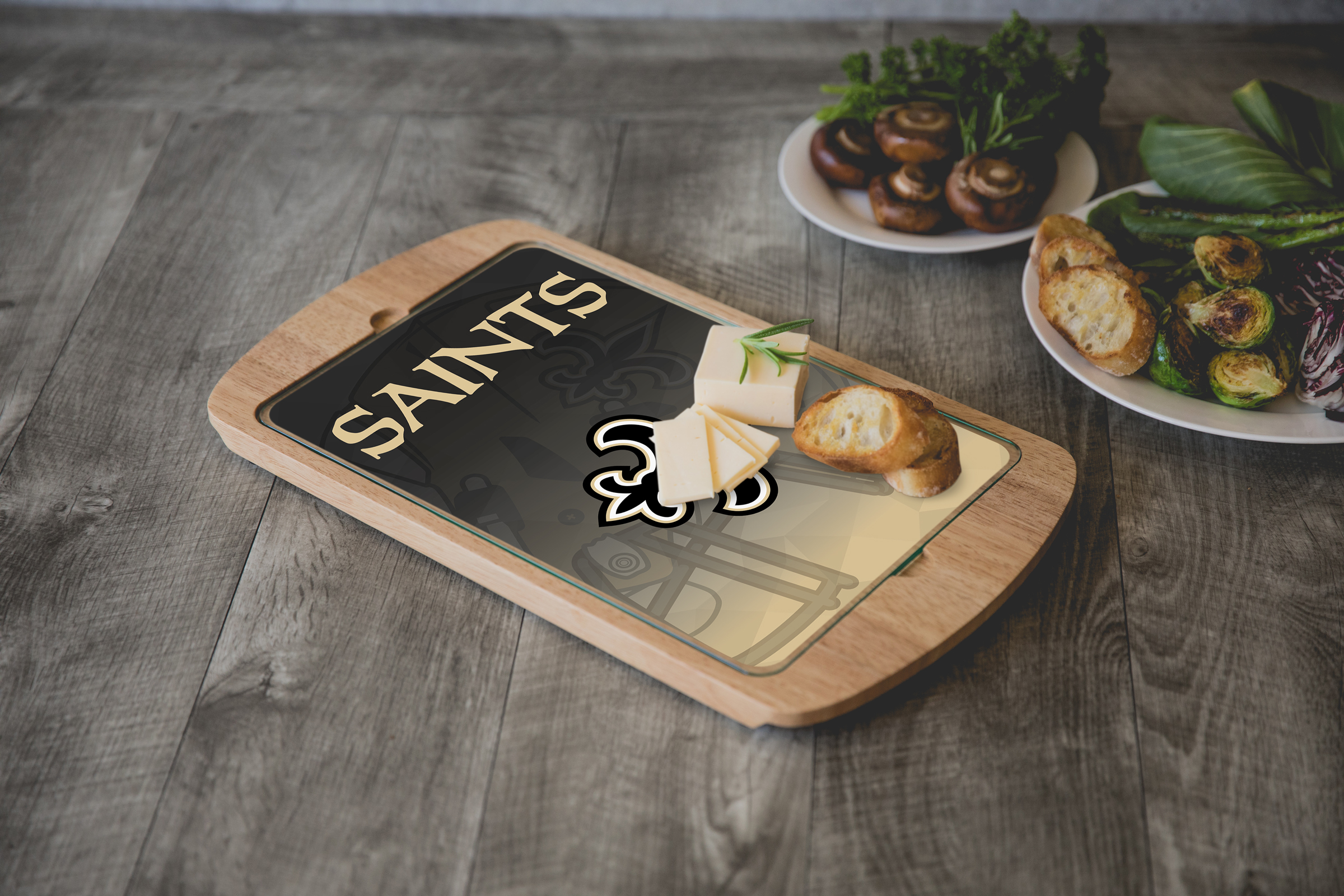 New Orleans Saints - Billboard Glass Top Serving Tray