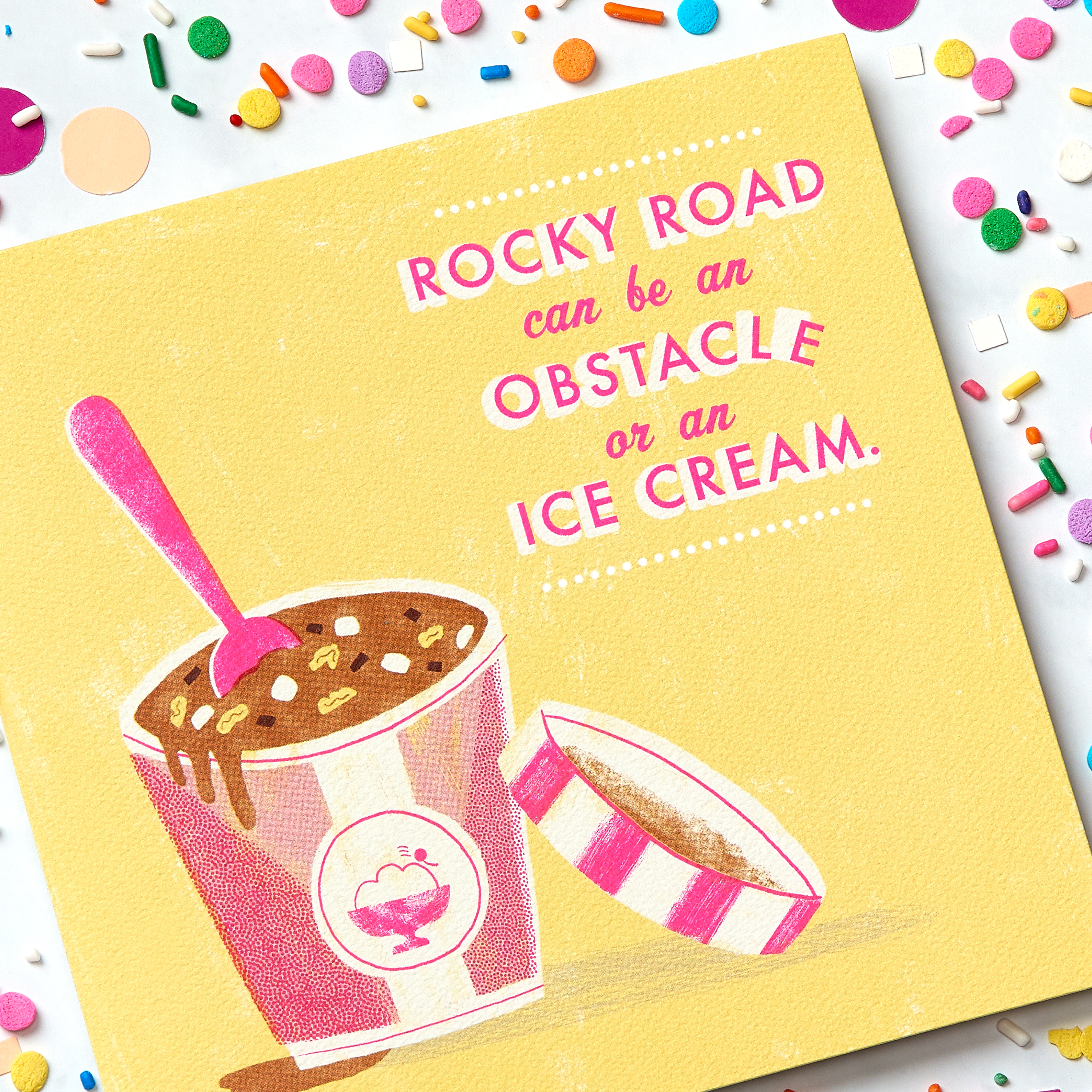 Rocky Road Greeting Card - Support, Thinking of You, Encouragement image