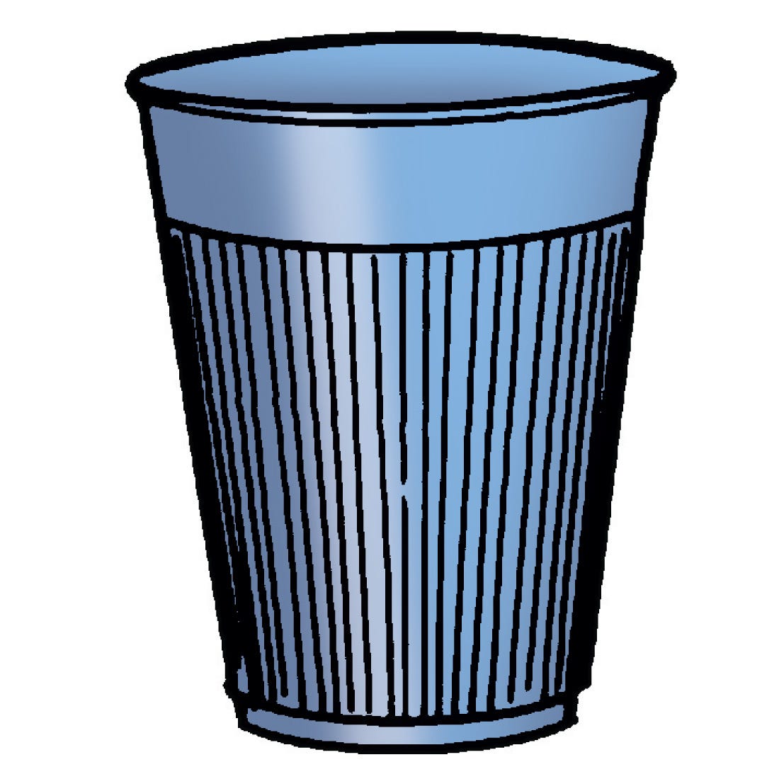 Plastic Cups, Blue, 5oz.- 1000/ Case
