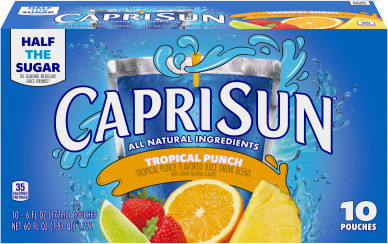 Capri Sun Tropical Punch Flavored Juice Drink Blend Ct Box Fl