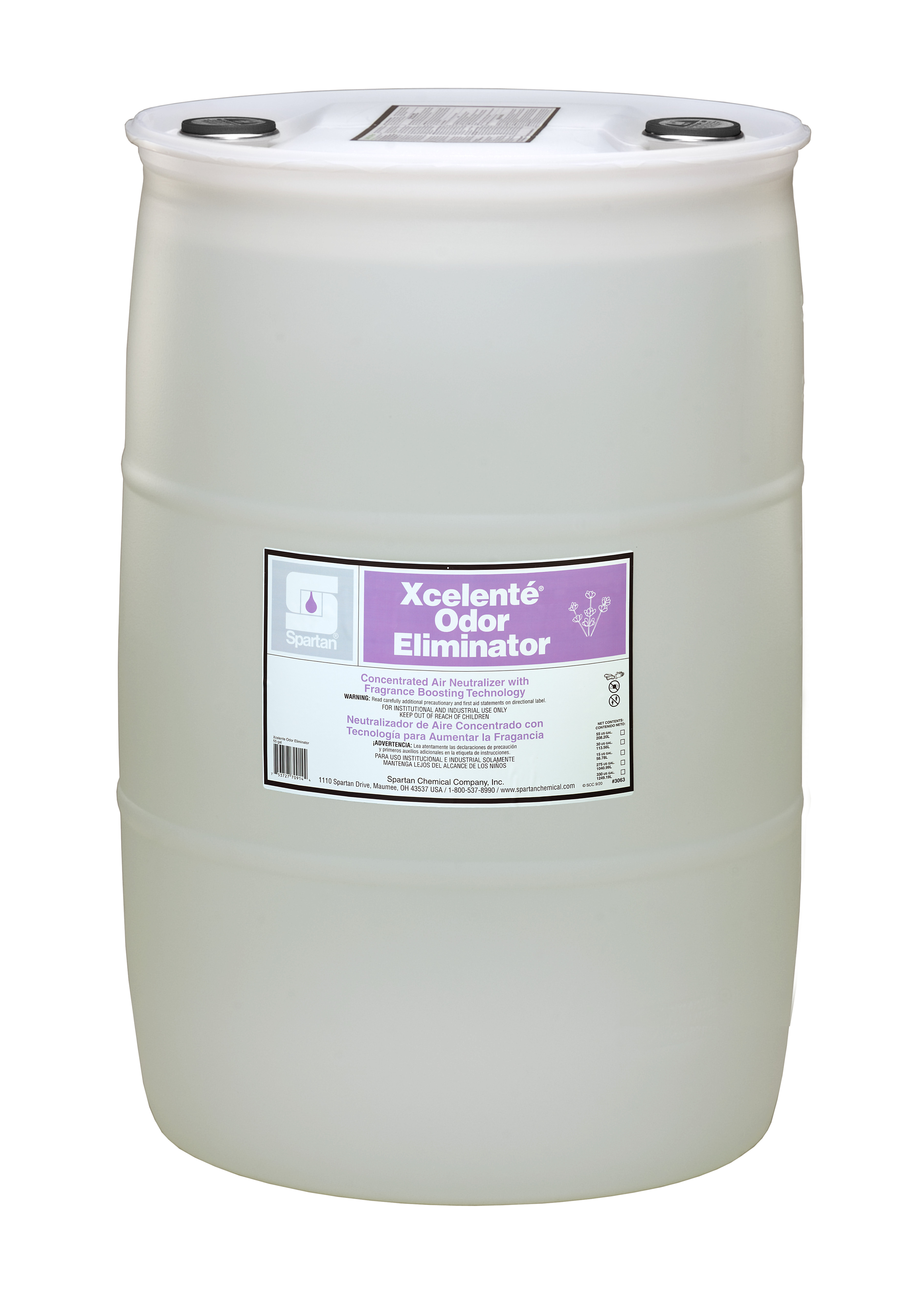 Spartan Chemical Company Xcelente Odor Eliminator, 55 gallon drum